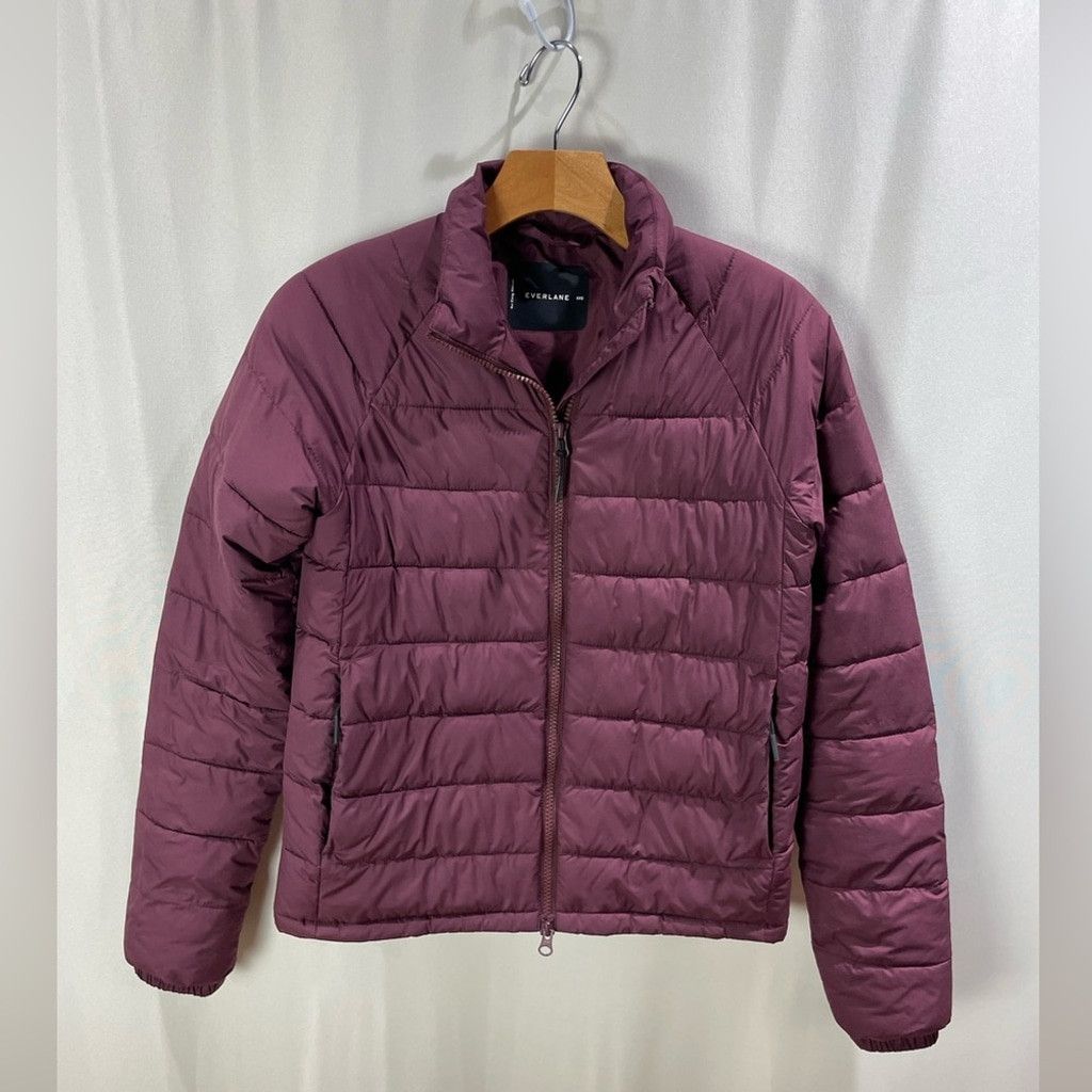 Everlane Everlane Lightweight Puffer Jacket in Burgunday Size XXS Size XXS / US 00 / IT 34 - 3 Thumbnail