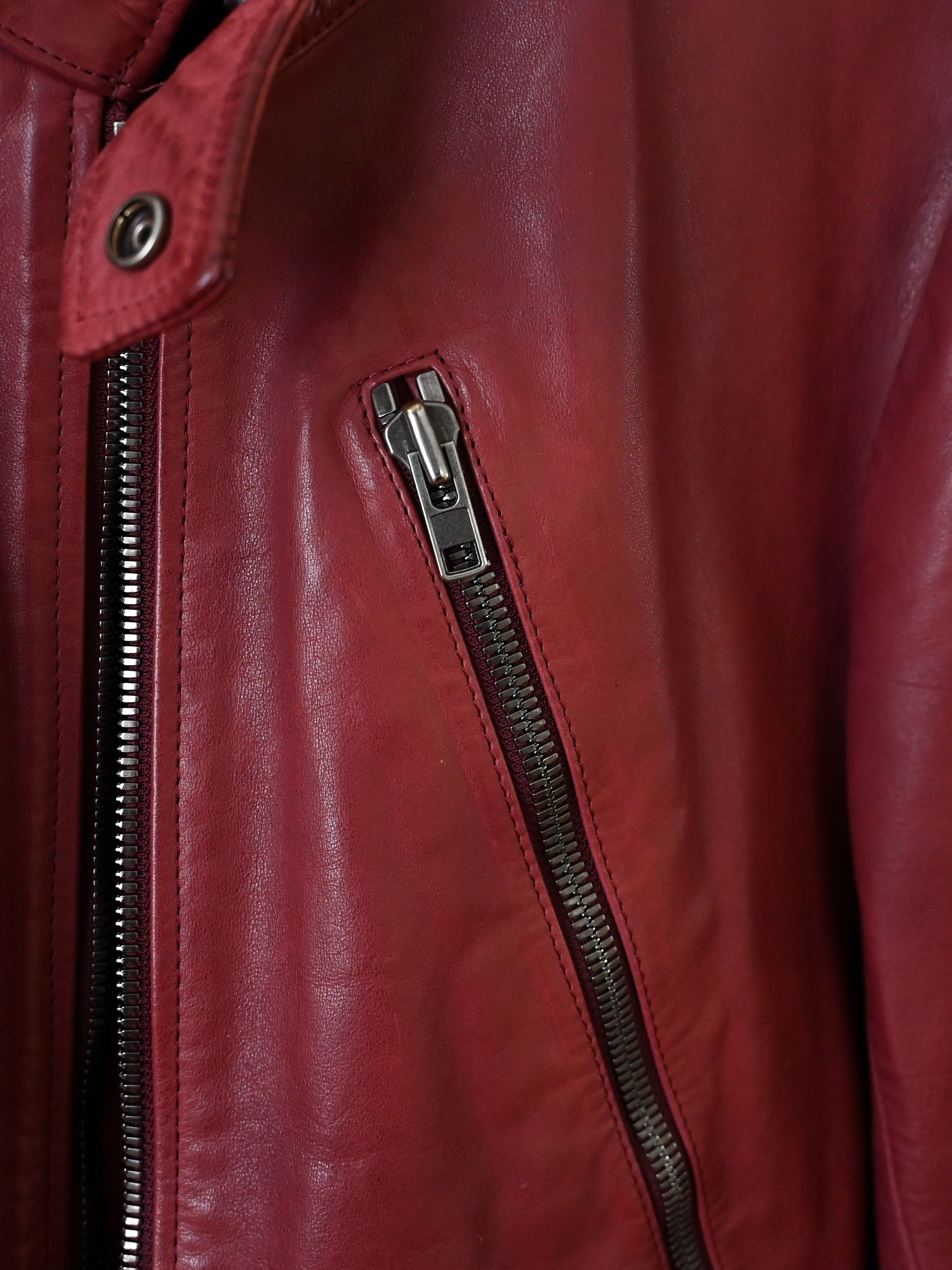 Maison Margiela 5 Zip Leather Moto Jacket Size US M / EU 48-50 / 2 - 14 Thumbnail