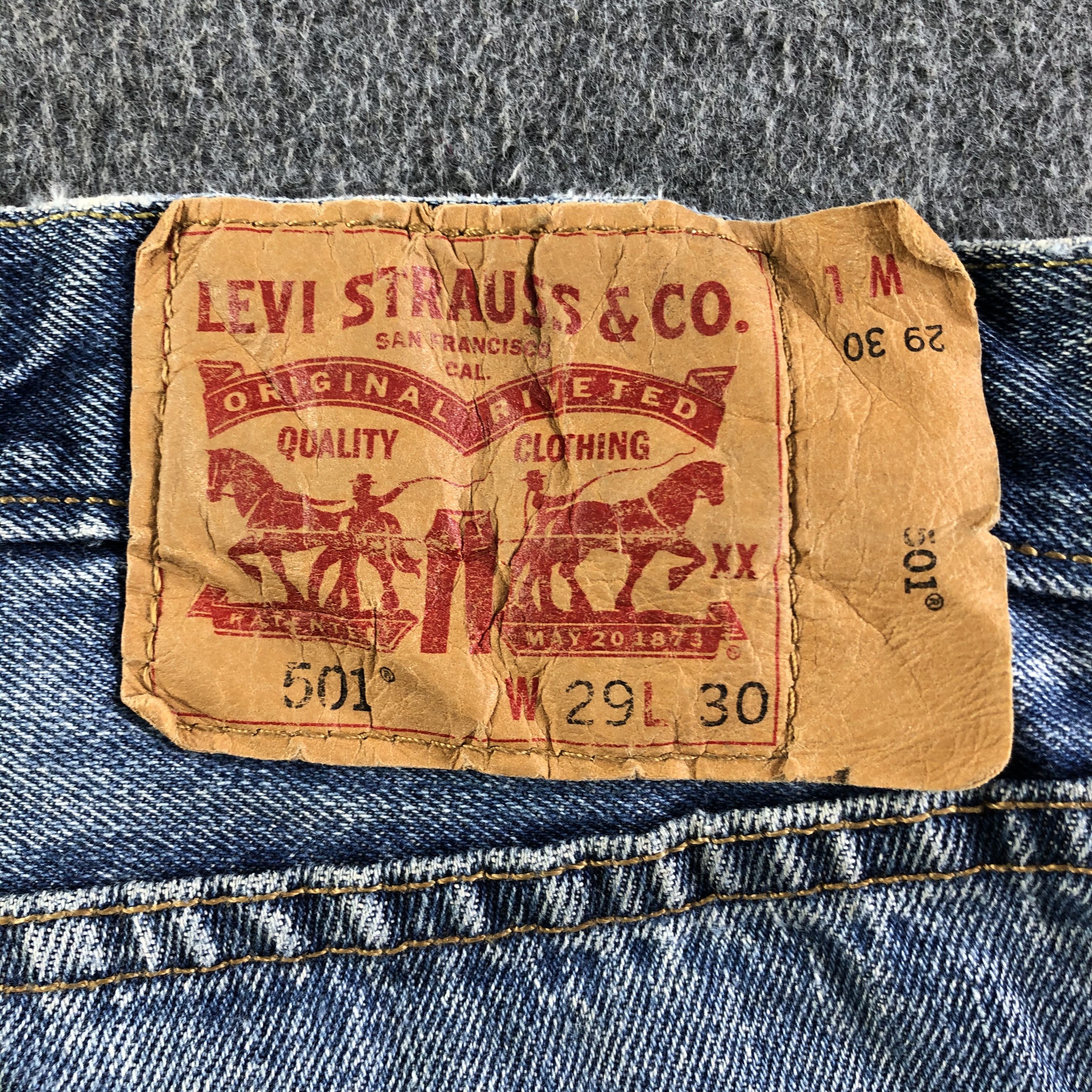 Levi's Vintage Blue Wash Levis 501 Jeans-J4512 Size US 29 - 5 Thumbnail