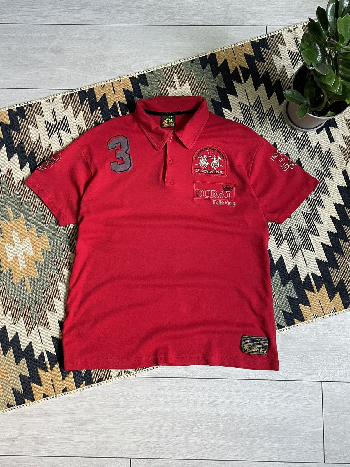 Other Vintage La Martina Dubai Polo Chief Kief Logo T-shirt Size US L / EU 52-54 / 3 - 1 Thumbnail