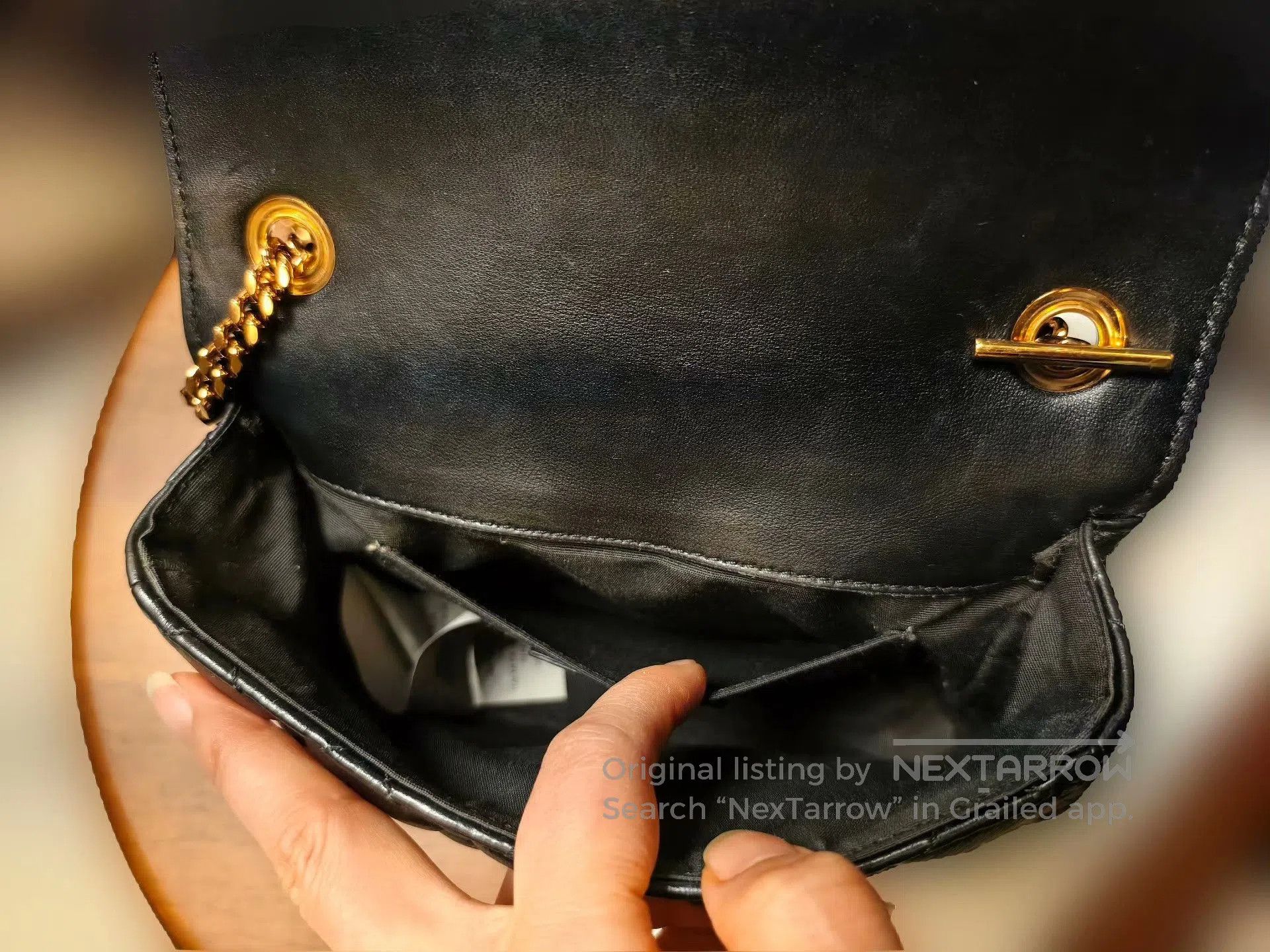 Versace Versace Black Quilted Chain Bag. Size ONE SIZE - 4 Thumbnail