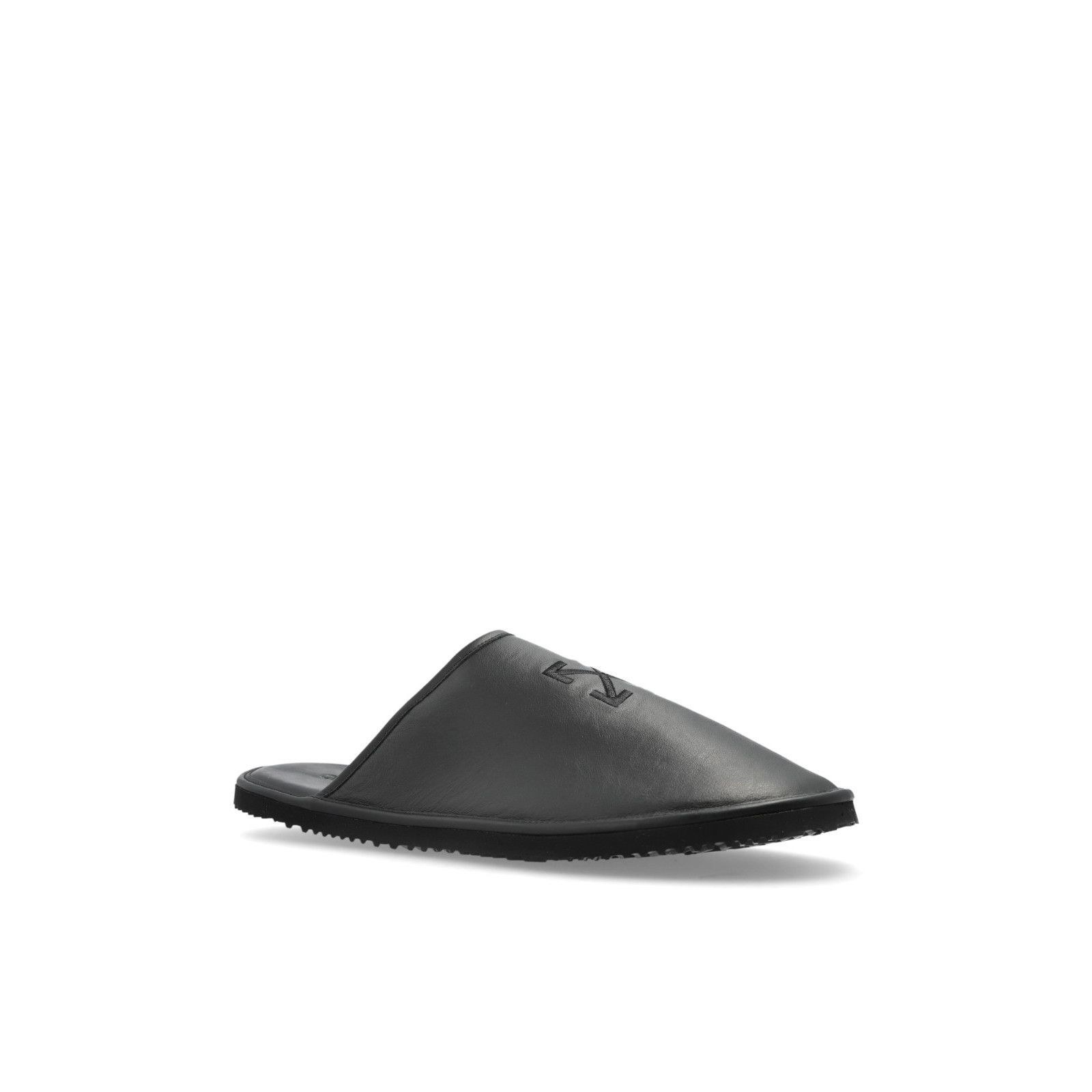 Other Off White Black Leather Slides New And Authentic (Men's size Size US 7 / EU 40 - 2 Thumbnail