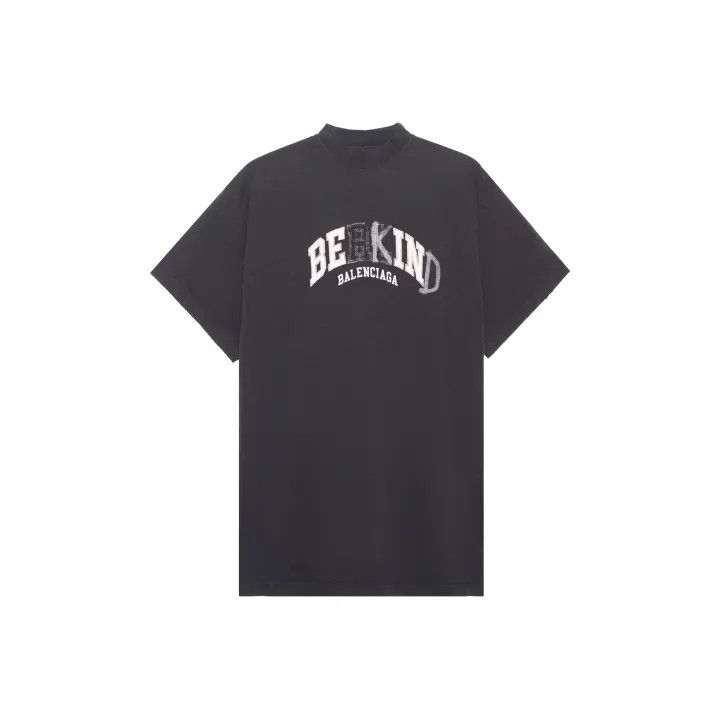 Balenciaga Balenciaga Black Graphic Short Sleeve T-Shirt Size US M / EU 48-50 / 2 - 1 Thumbnail