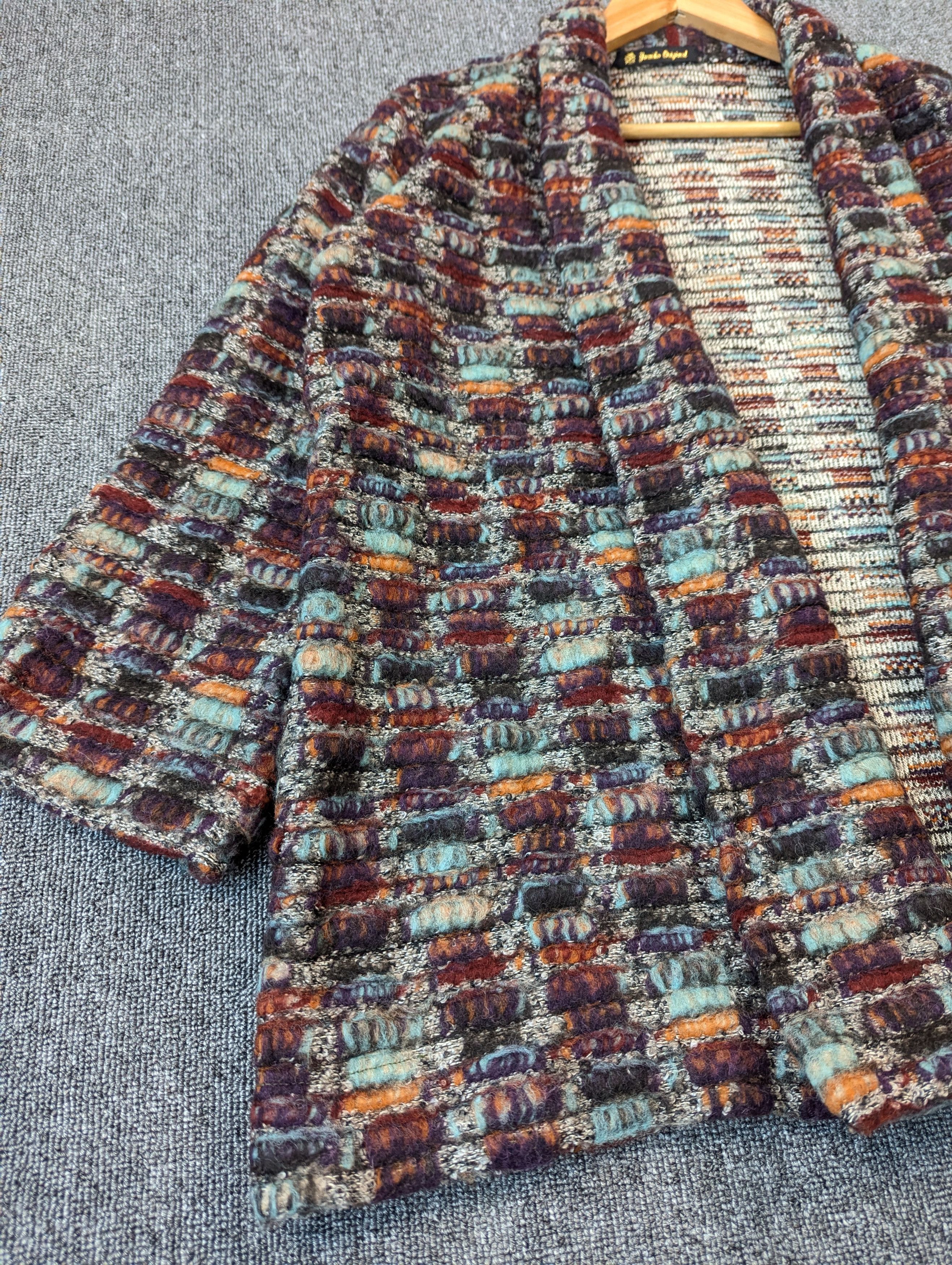 Japanese Brand Vintage Yumiko Original Handwoven Cardigan Jacket Size US M / EU 48-50 / 2 - 5 Thumbnail