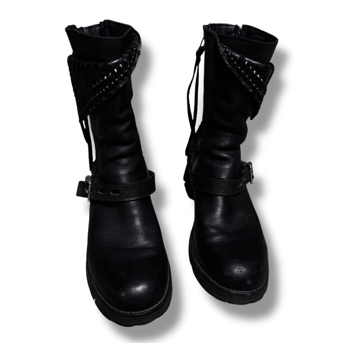 KMRii KMRii crush studded snakeskin boots Size US 7 / EU 40 - 3 Thumbnail