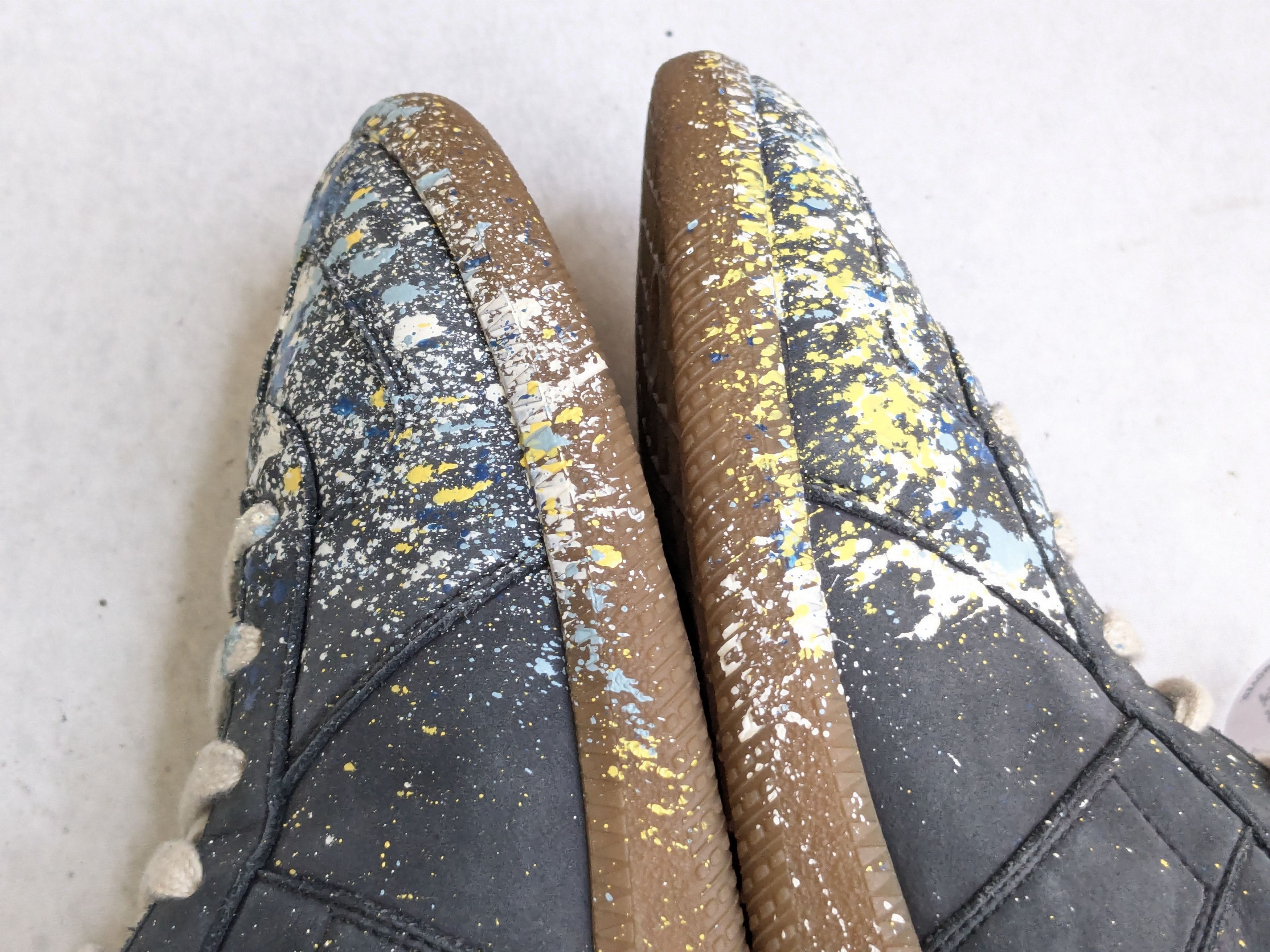 Maison Margiela Maison Margiela GAT Replica Blue Paint Splatter 10 43 Low Size US 10 / EU 43 - 13 Thumbnail