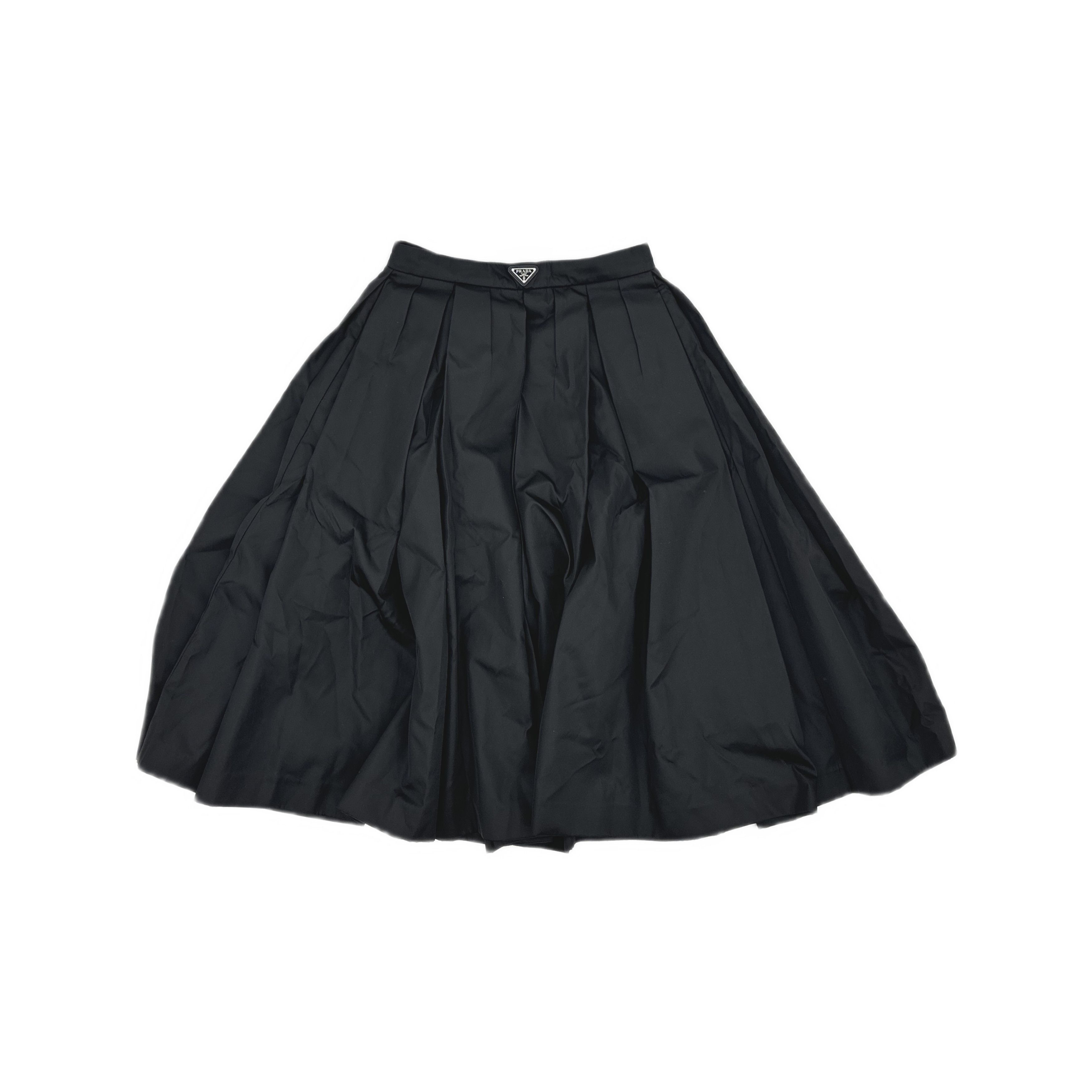 Prada Prada Re-Nylon Pleated Midi Skirt Size 40 Size 27" / US 4 / IT 40 - 1 Thumbnail
