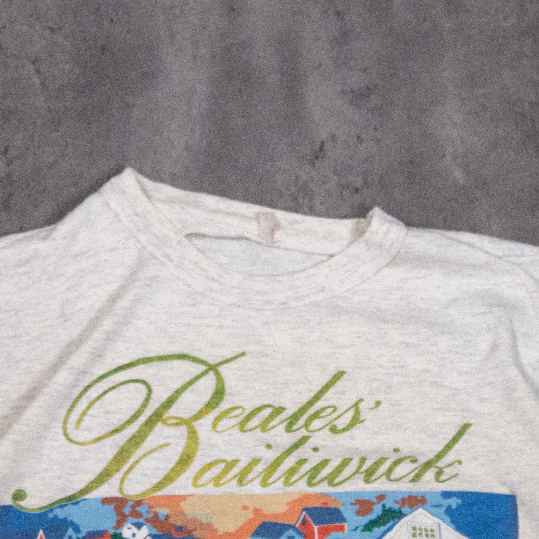 Vintage Vintgae 1980s Reales Bailiwick Nova Scotia Heahter Grey Tee Size US M / EU 48-50 / 2 - 5 Thumbnail