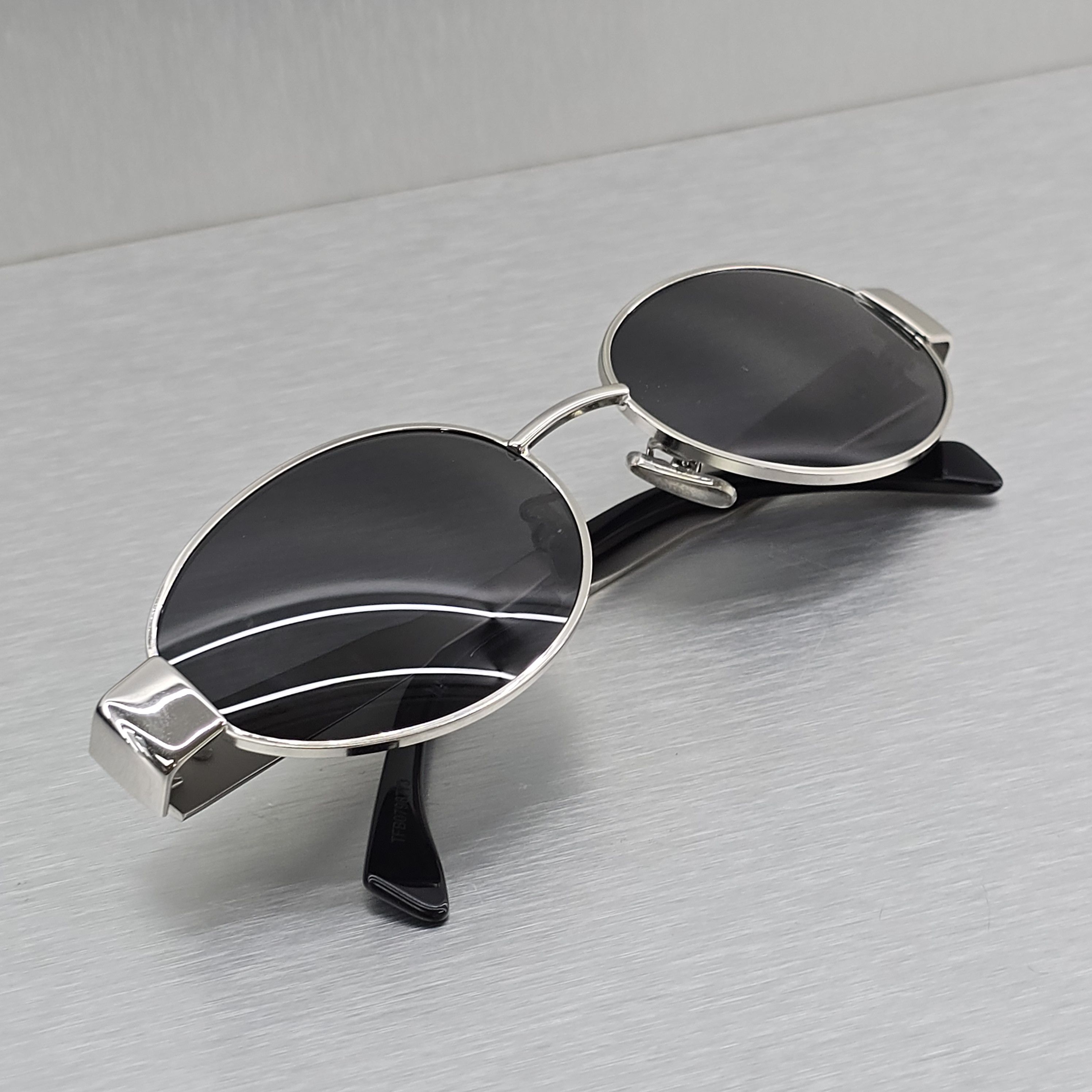 Celine CELINE Triomphe Metal 01 Sunglasses In Metal SILVER Size ONE SIZE - 4 Thumbnail