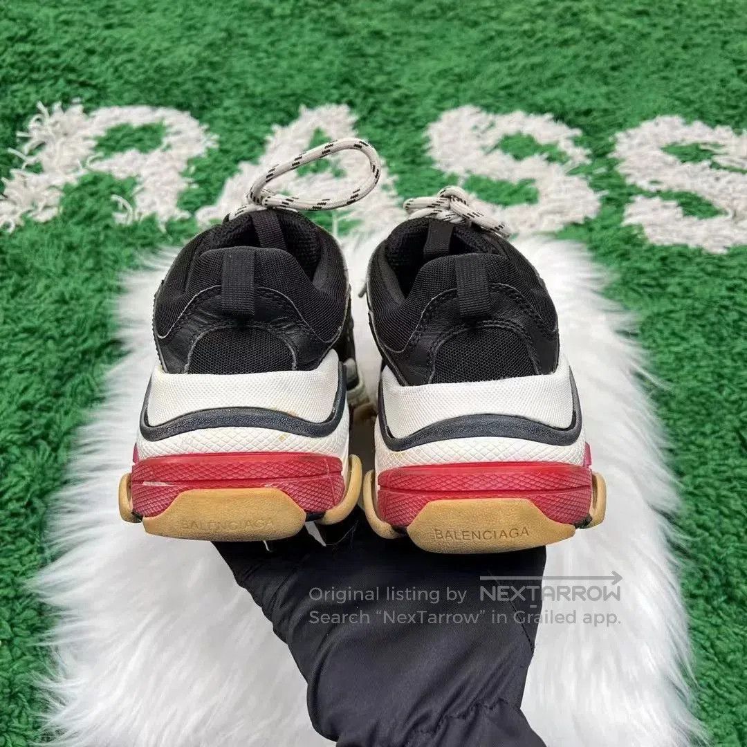 Balenciaga Balenciaga Black Red Triples Distressed Dad Shoes. Size US 6 / IT 36 - 3 Thumbnail