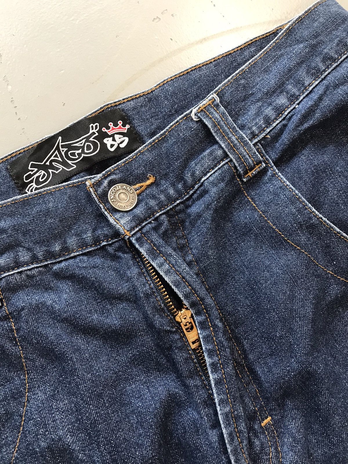 JNCO × Vintage Vintage Jnco SpellOut embroidered big pocket denim Size US 38 / EU 54 - 6 Thumbnail