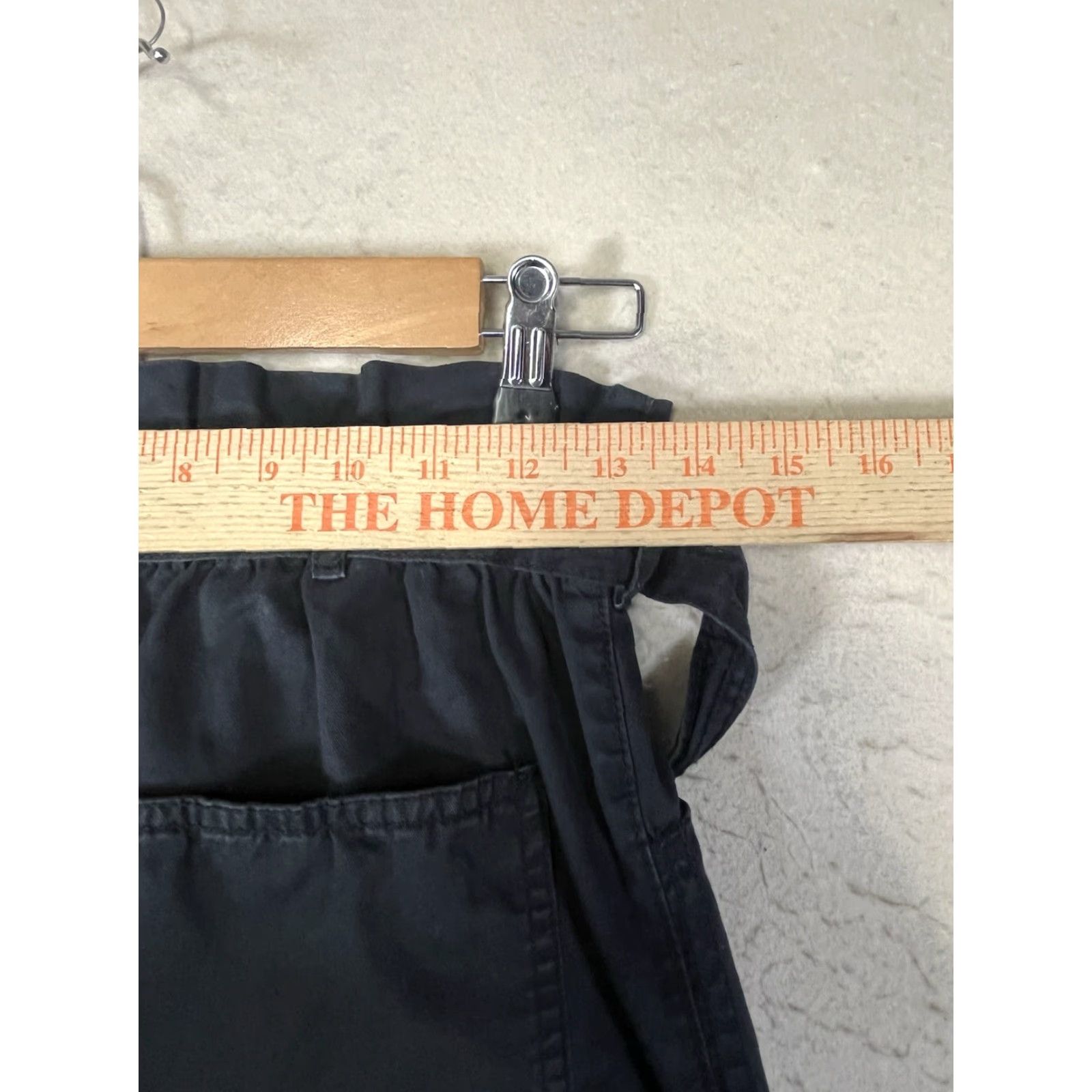 Abercrombie & Fitch VINTAGE Abercrombie & Fitch Black Lightweight Pants Women XS Carpenter Style Pockets Comfort Regular Straight Logo - Womens XS Size 26" / US 2 / IT 38 - 3 Thumbnail