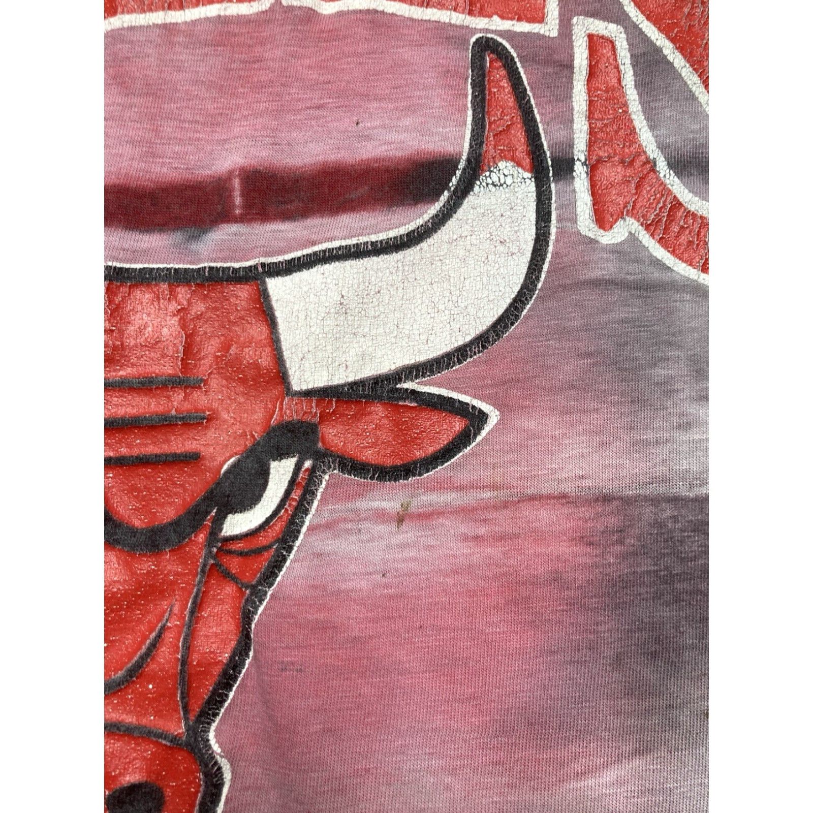 NBA VINTAGE 80s 90s graphic T-Shirt Chicago Bulls Tie-Dye NBA Basketball Red Large Mens Shirt Size US L / EU 52-54 / 3 - 4 Thumbnail