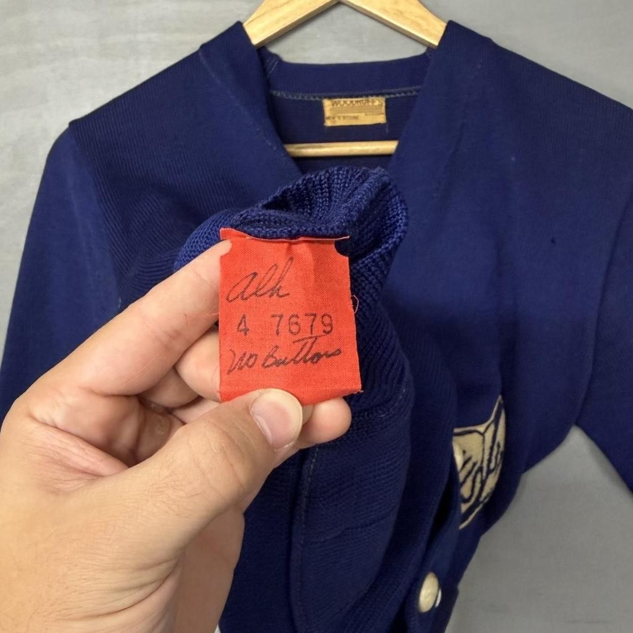 Vintage True Vintage 20s Letterman Wood Button Cardigan Small Size US S / EU 44-46 / 1 - 8 Thumbnail
