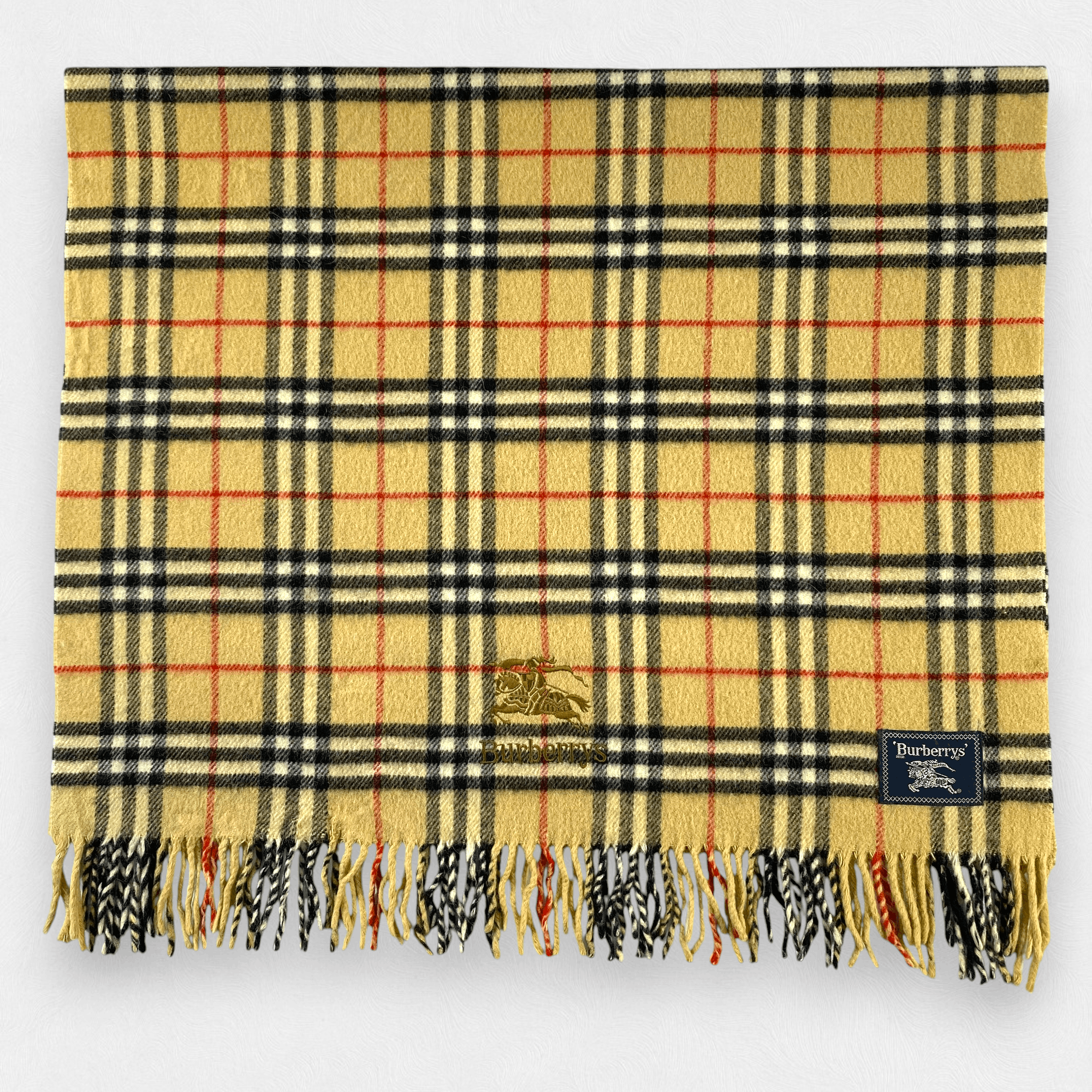 Burberry × Vintage Burberry Scarf Neck Wrap Big Size Muffler Size ONE SIZE - 1 Thumbnail