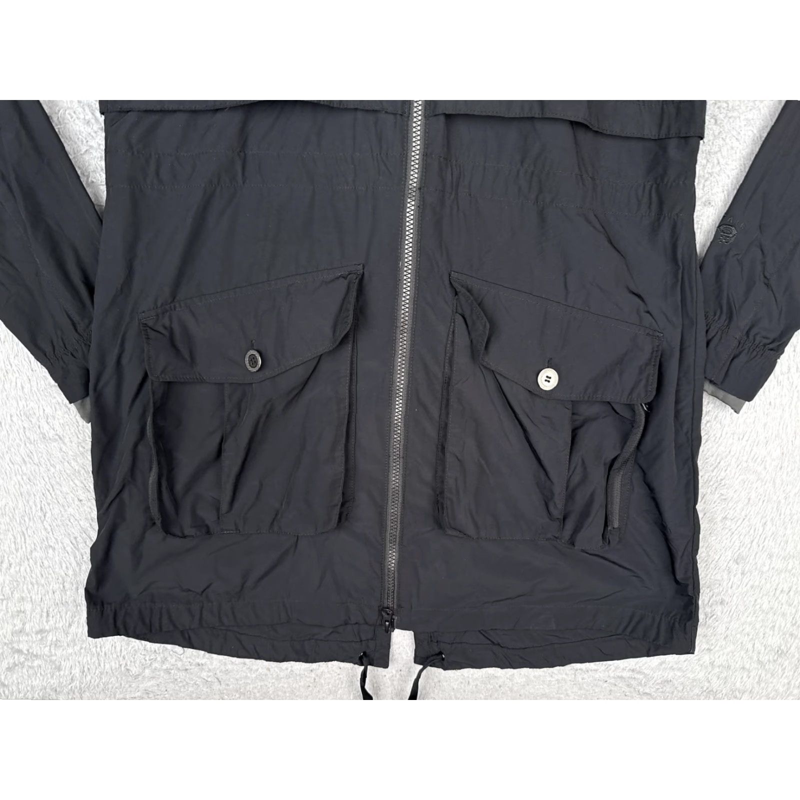 Mountain Hardwear Mountain Hardwear Jacket Womens Medium Black Hooded Nylon Parka Full Zip Pockets Size M / US 6-8 / IT 42-44 - 7 Thumbnail