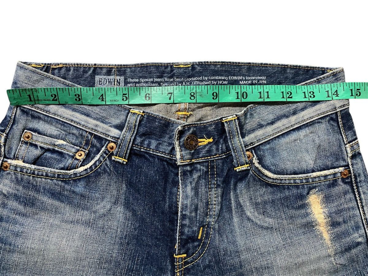 Edwin 🔥Flared🔥Japanese Edwin 503 Ripped Distressed Denim Size 28" / US 6 / IT 42 - 12 Thumbnail