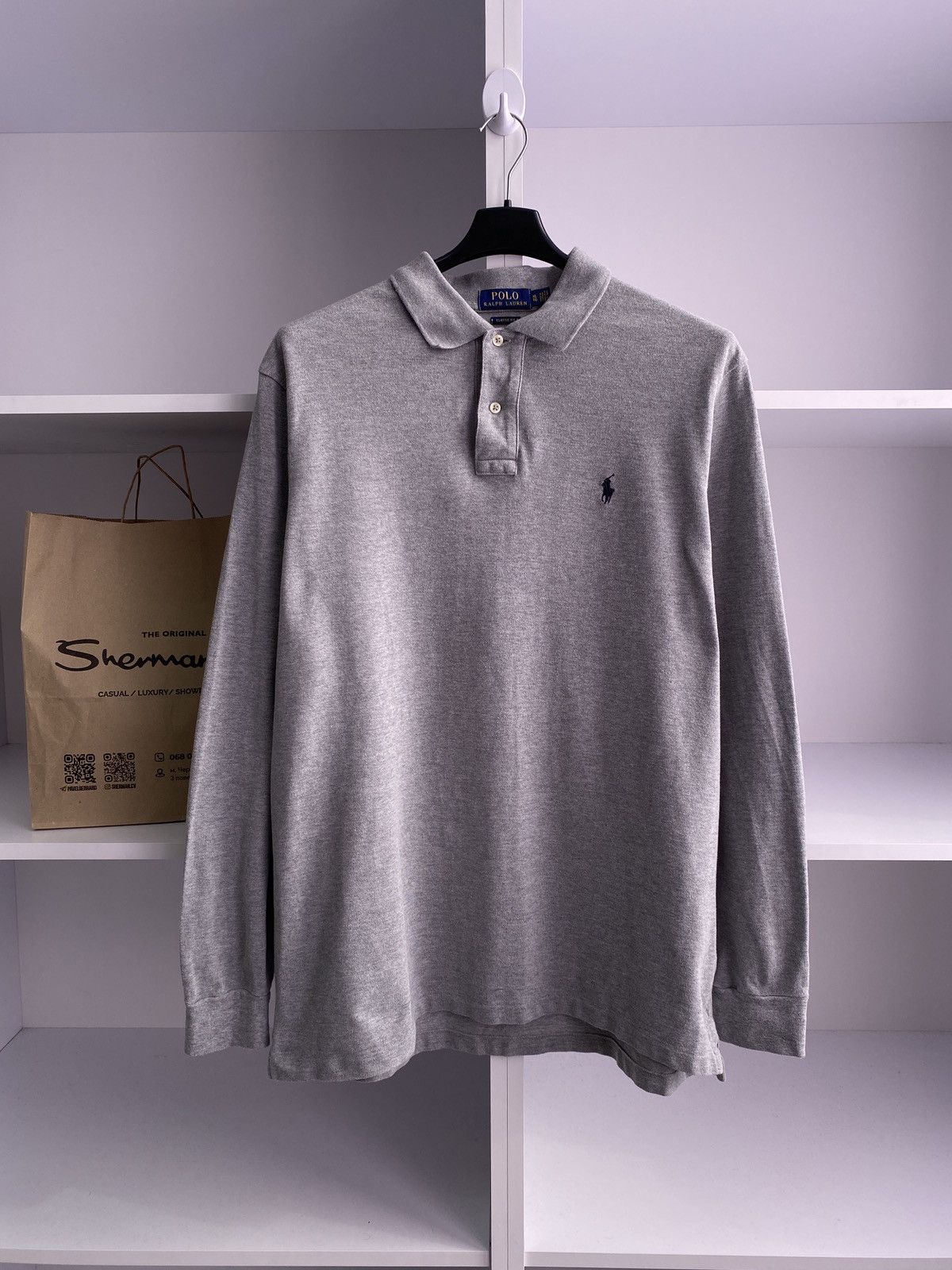 Polo Ralph Lauren × Vintage Polo Ralph Lauren vintage regby sweatshirt Size US XL / EU 56 / 4 - 3 Thumbnail