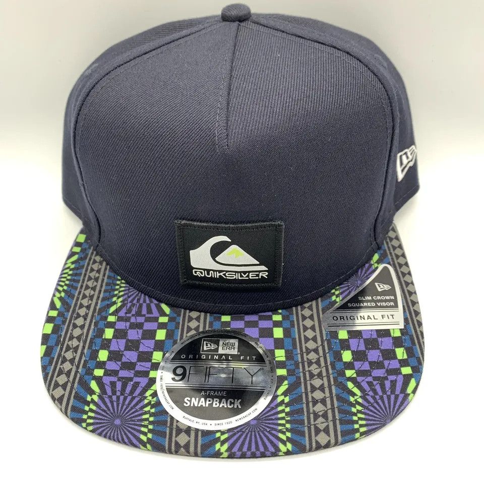 New Era Quiksilver Hat Snapback Original Fit Sim Crown AFrame Grailed