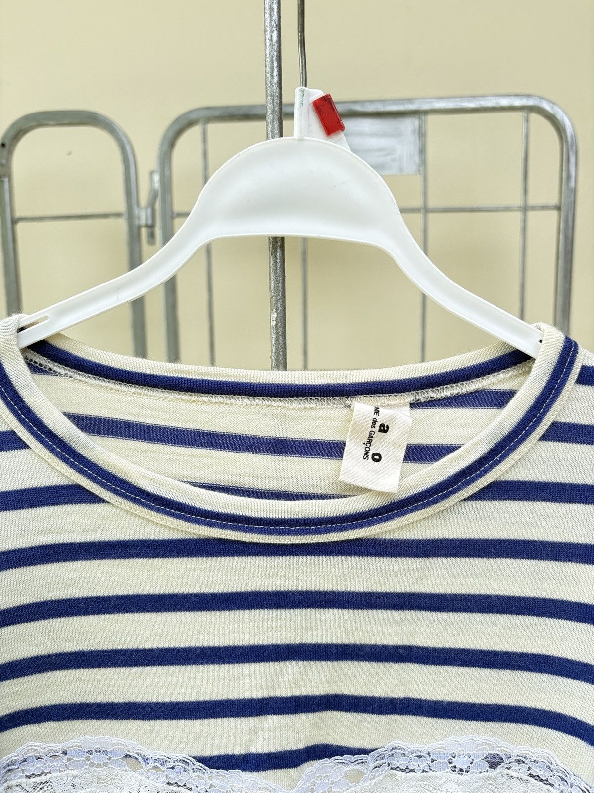 Comme des Garcons t a o Comme des Garcons cut lace bra stripe tee Size M / US 6-8 / IT 42-44 - 3 Thumbnail