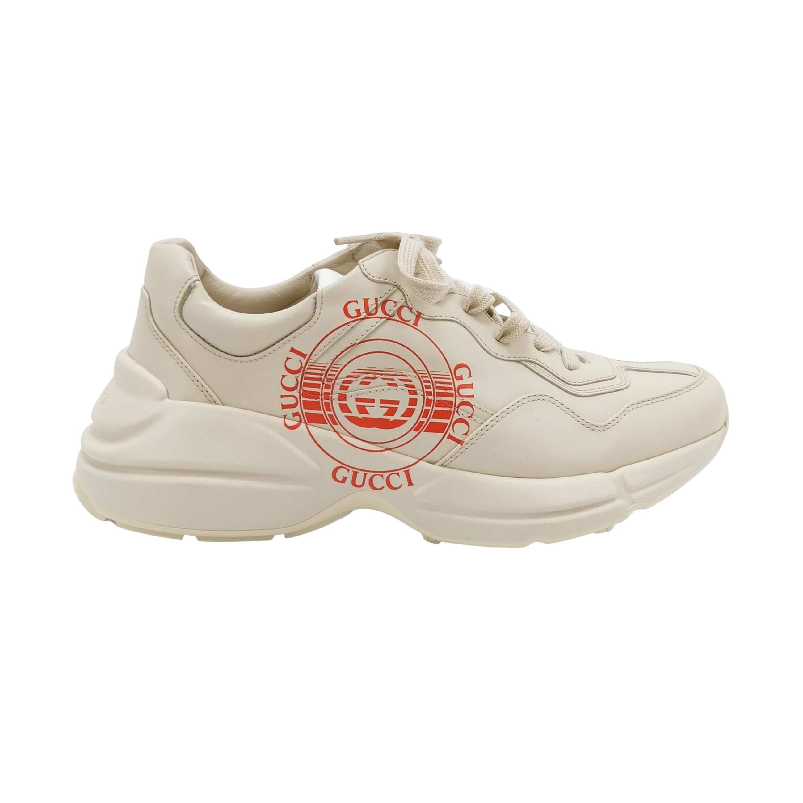 Gucci Gucci Rhyton Logo Leather Sneakers 42 Size US 9 / EU 42 - 1 Thumbnail