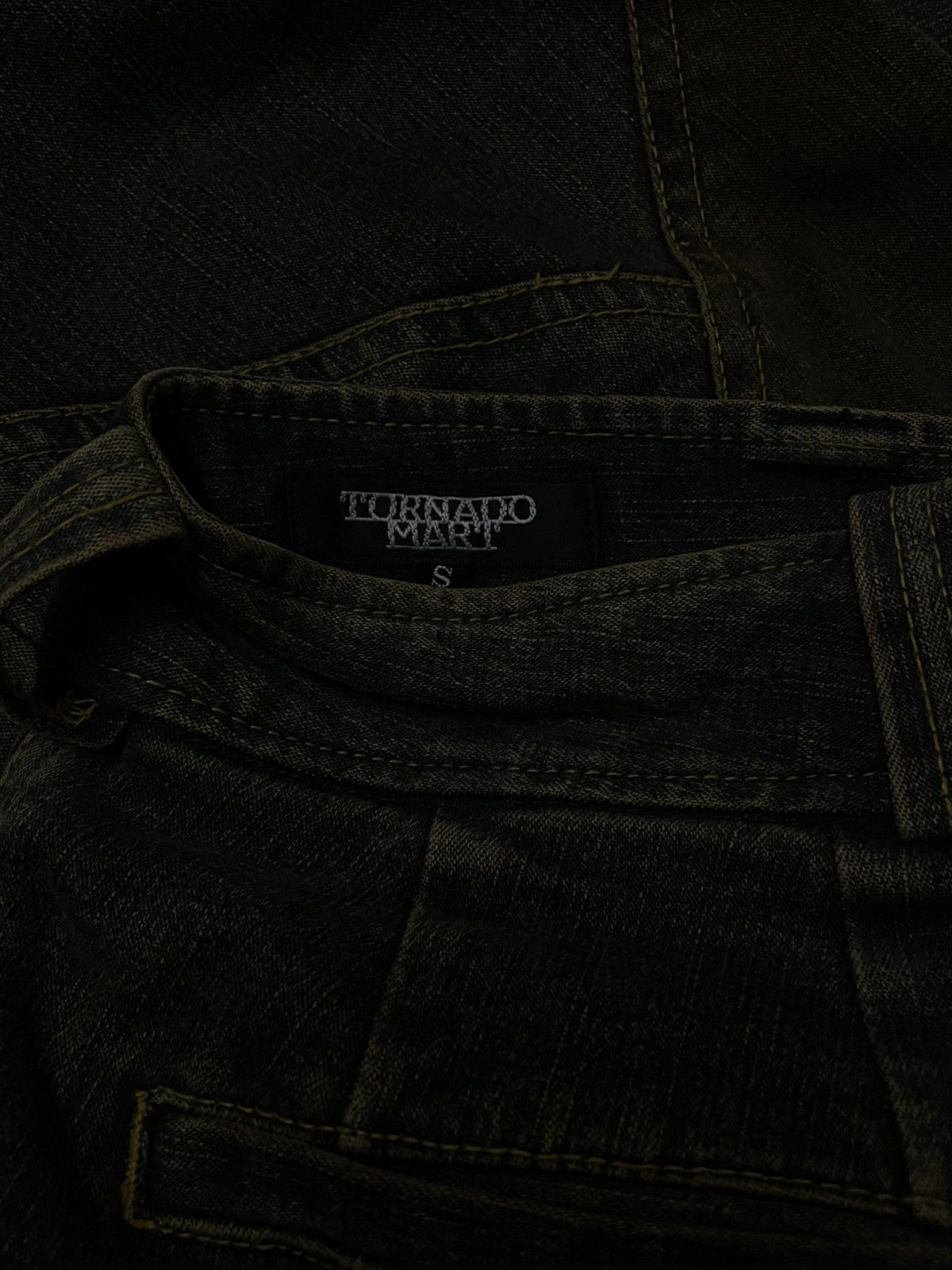 Tornado Mart VINTAGE TORNADO MART OG DESIGNER JAPAN RARE DESIGN PATCHWORK Size US 29 - 14 Thumbnail