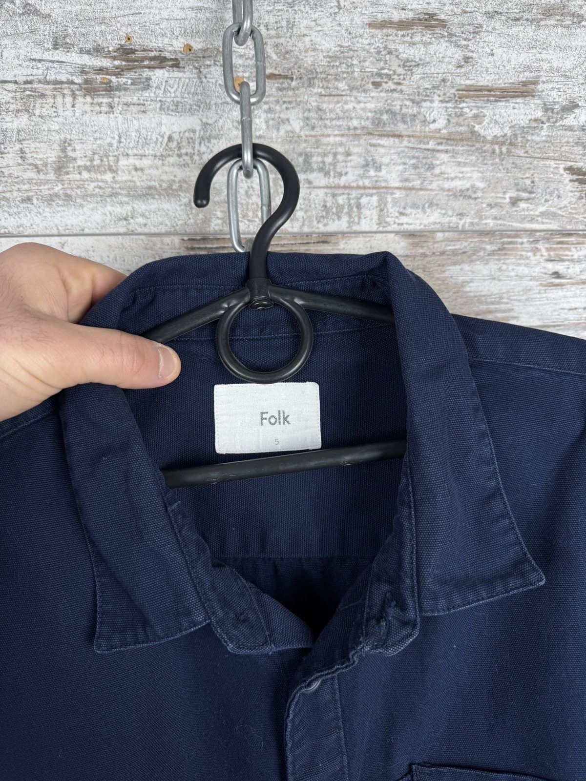 Folk Mens Vintage Folk pocket Shirts button up jacket overshirt Size US M / EU 48-50 / 2 - 4 Thumbnail