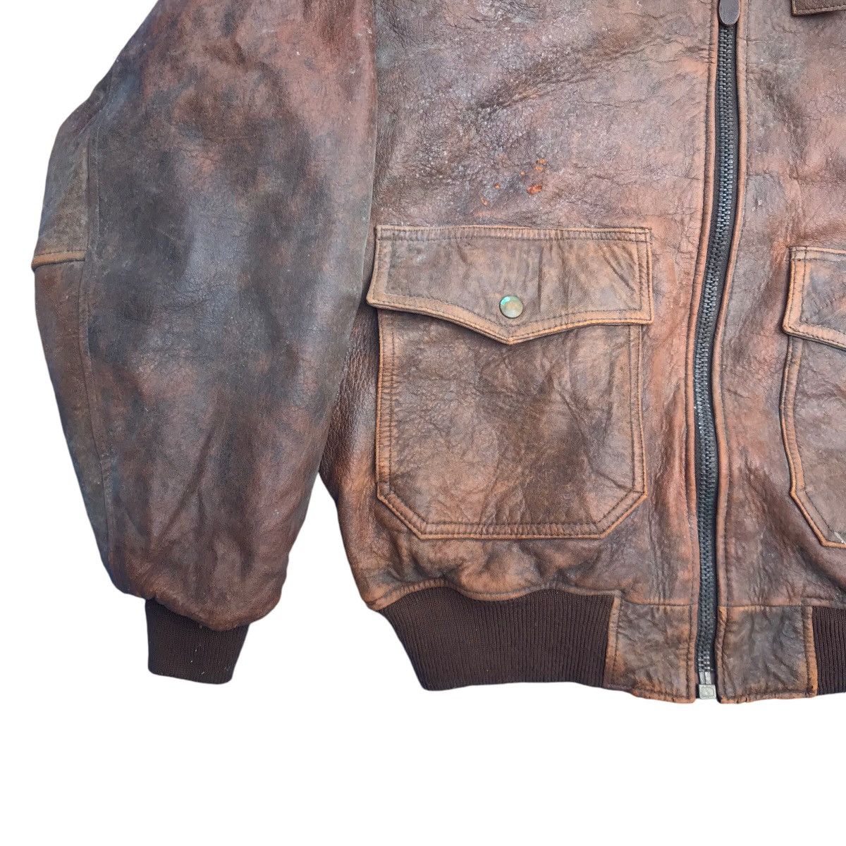Avirex Robo Avirex Faux Fur Jacket Style WW II Leather Jacket Size US L / EU 52-54 / 3 - 4 Thumbnail