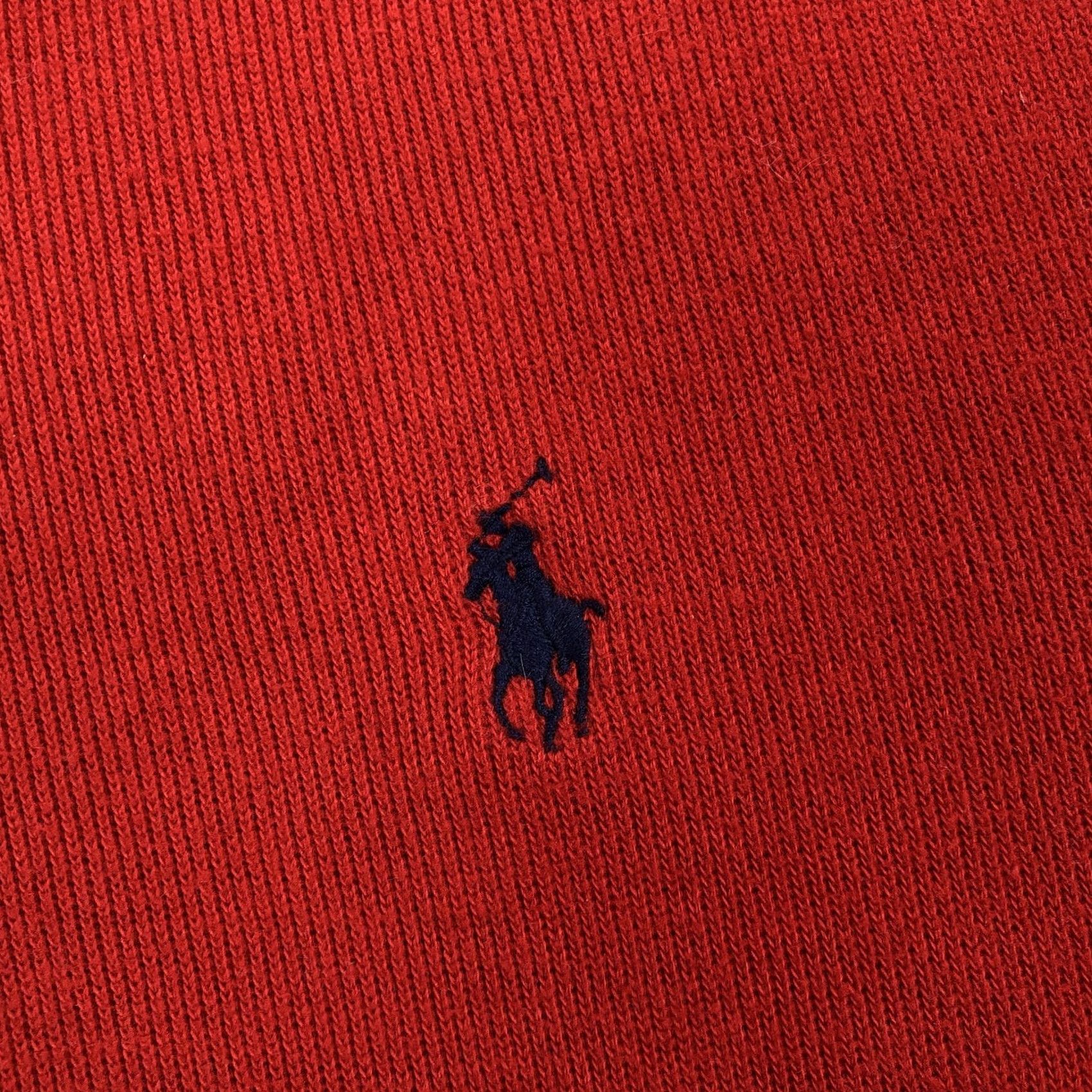 Polo Ralph Lauren Polo Ralph Lauren Men Red 1/4 Zip Pullover Sweater Cotton Size M Medium Size US M / EU 48-50 / 2 - 4 Thumbnail
