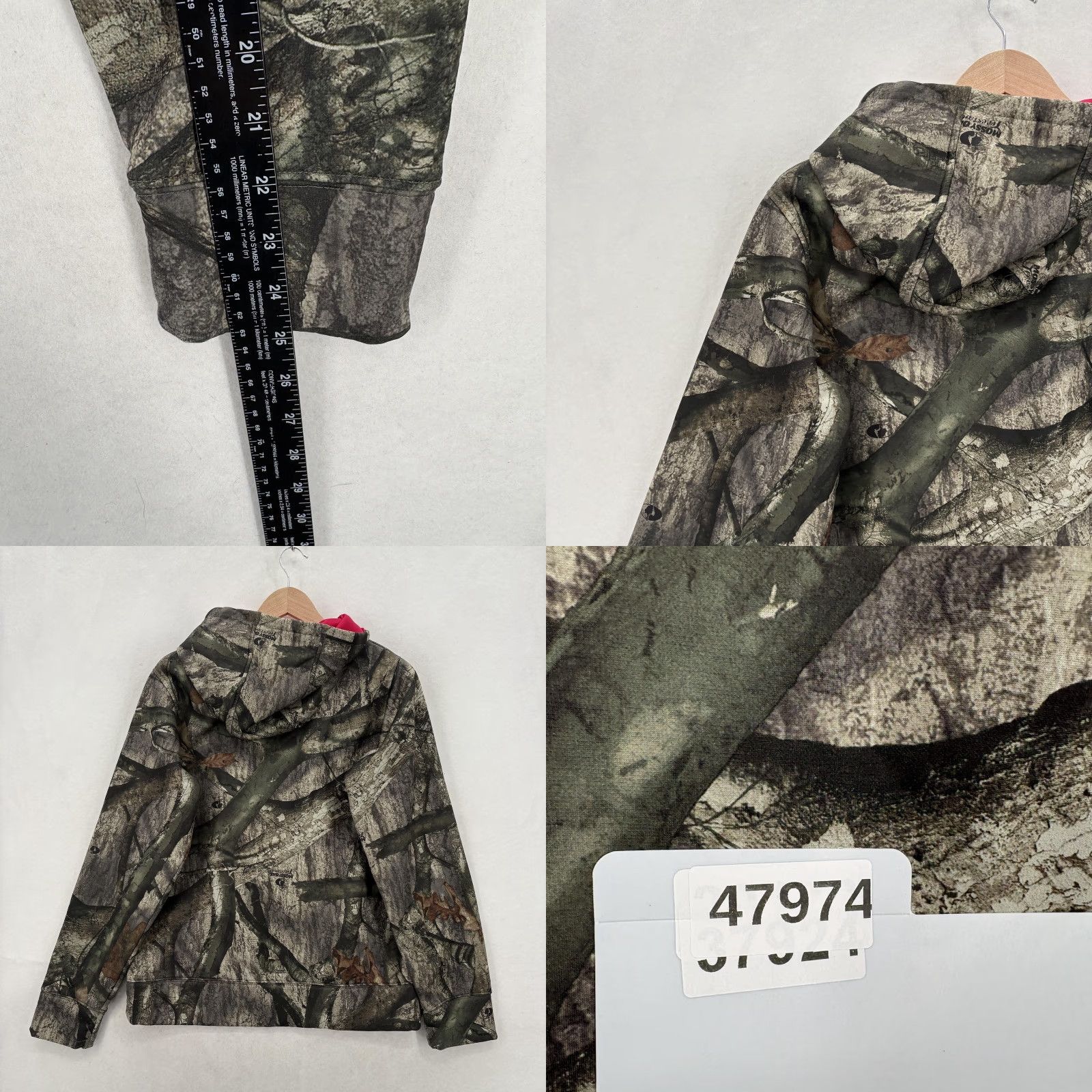 Under Armour Under Armour Hoodie Mens M Green Camo Fleece Pullover Mossy Oak Hunting Logo Pocket Hooded Crew Neck Fall Winter Mens Size US M / EU 48-50 / 2 - 8 Thumbnail