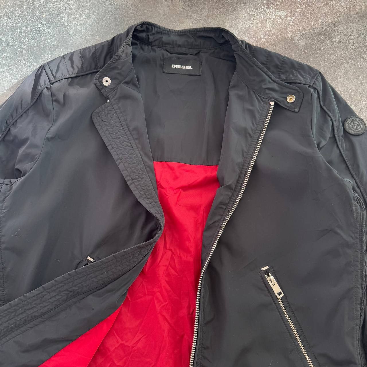 Diesel Diesel Zip Details Biker Bomber Jacket Size US L / EU 52-54 / 3 - 7 Thumbnail