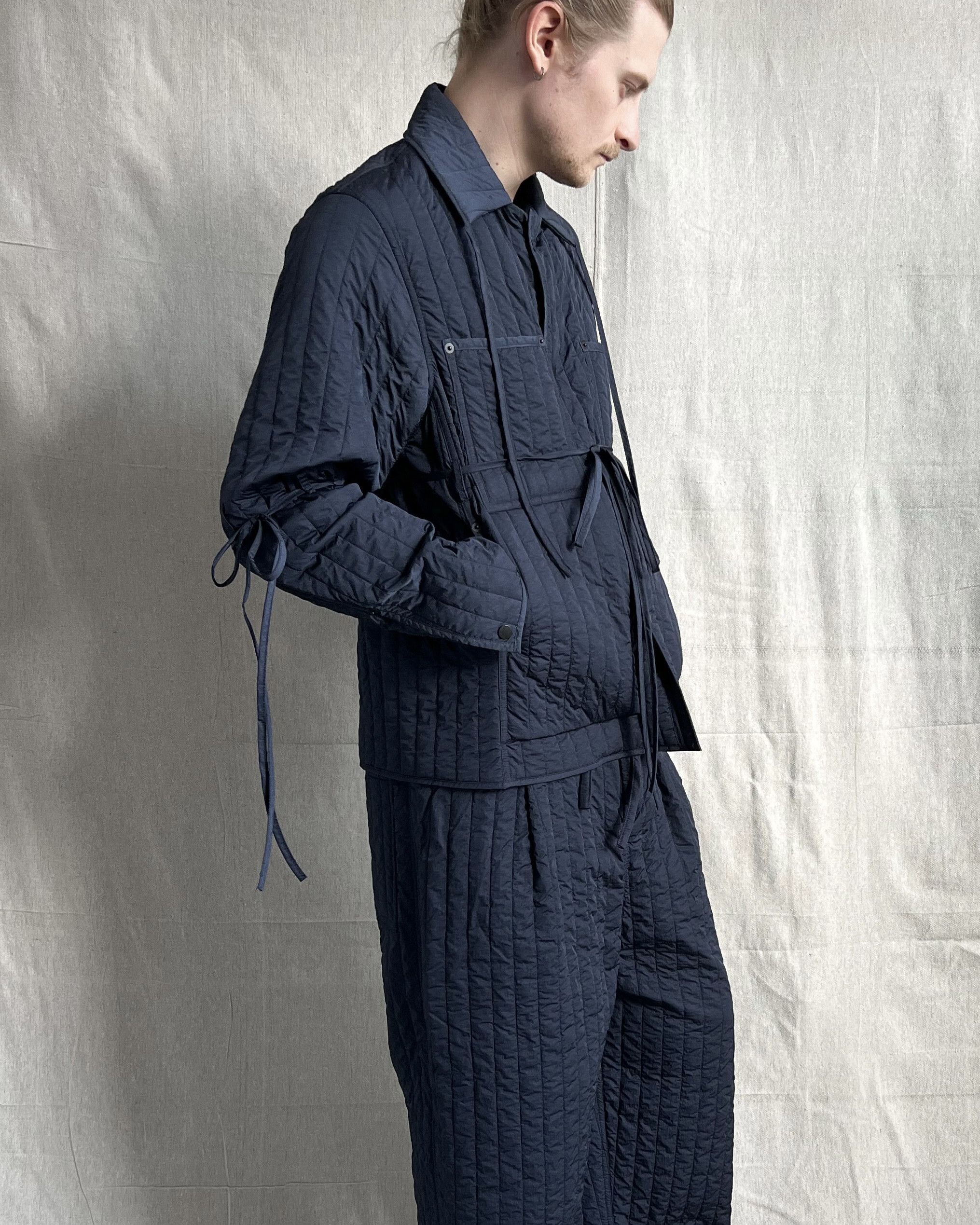 Craig Green S/S16 Runway Two-Piece Navy Quilted Nylon Work Suit Size 38R - 5 Thumbnail