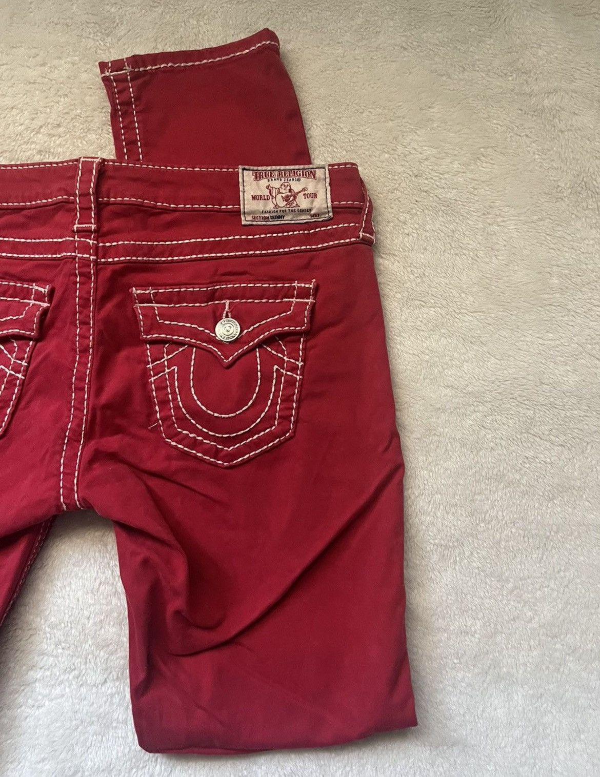 True Religion Red True Religion Jeans Size US 30 / EU 46 - 3 Thumbnail