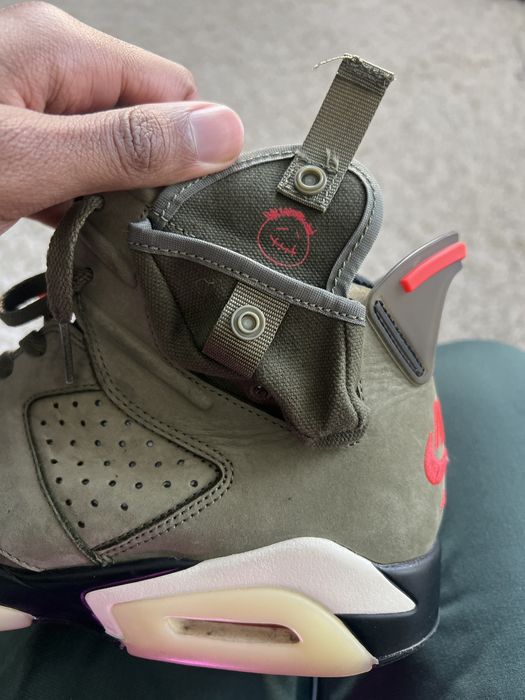 travis scott jordan 6 olive green