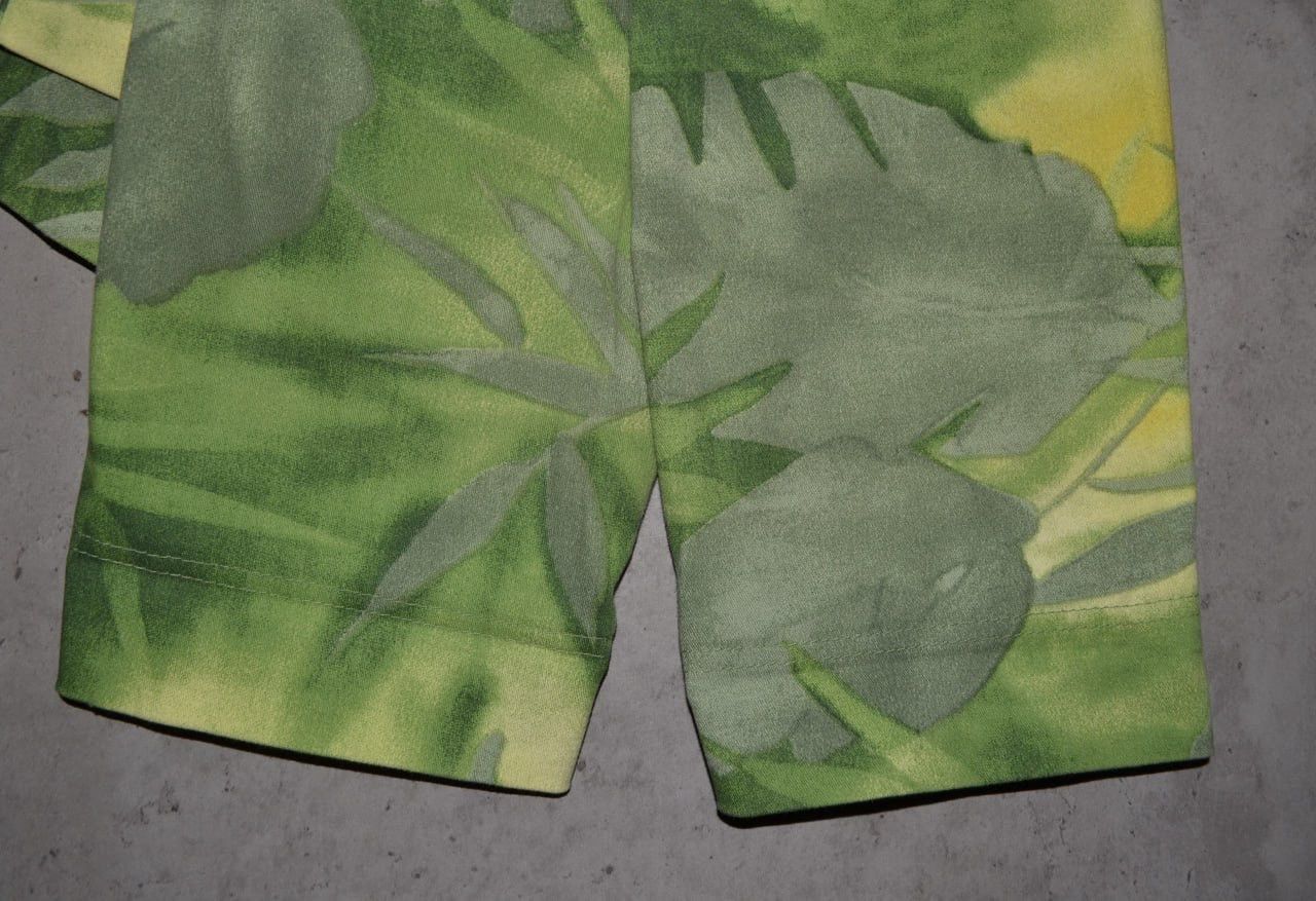 Carlo Colucci Carlo Colucci Jacket Size 42 Green Yellow Leaf Print Cotton Size M / US 6-8 / IT 42-44 - 6 Thumbnail