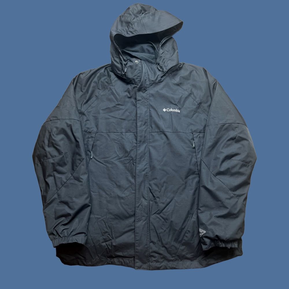 Vintage Columbia Men’s Erudite II Interchange Jacket Black 2XL Columbia Omni-Tech/Nylon Hooded Insulated Zipper Logo Jacket Mens Size US XXL / EU 58 / 5 - 1 Thumbnail