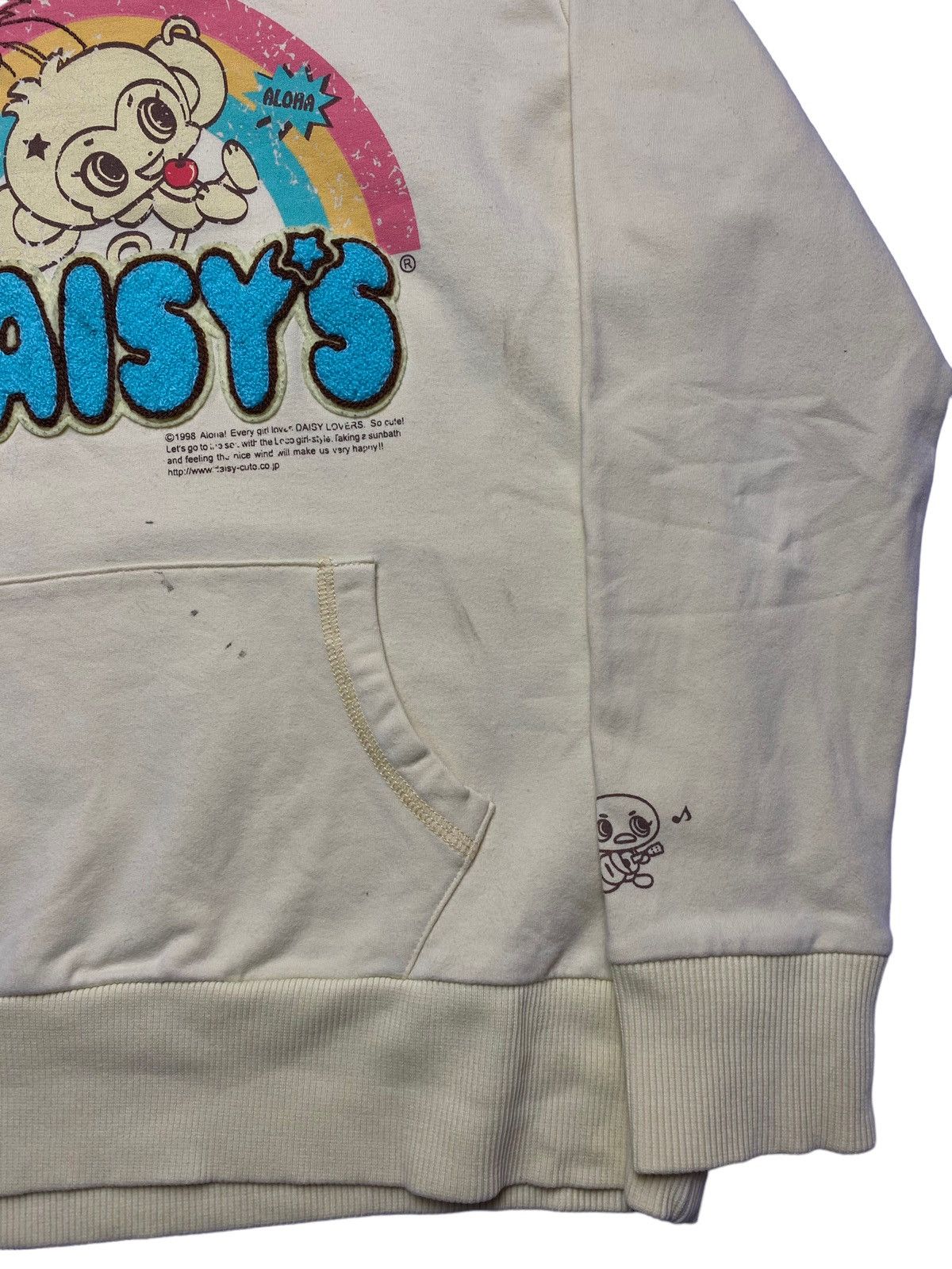 Japanese Brand 2000s Daisy Lovers - Puff Sherpa Patch Hoodie Size M / US 6-8 / IT 42-44 - 4 Thumbnail