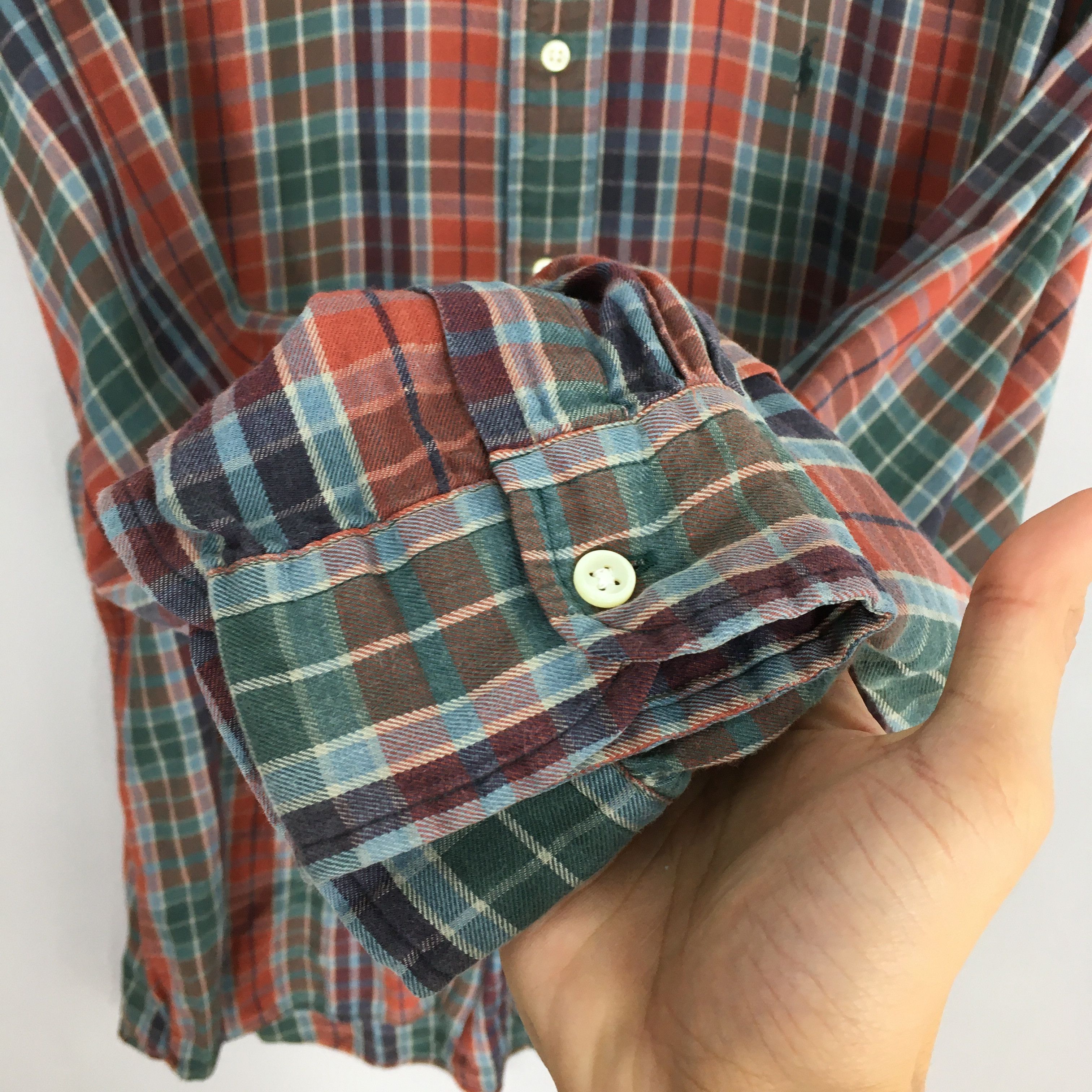 Polo Ralph Lauren × Ralph Lauren × Vintage Vintage Polo Ralph Lauren Plaid Checkered Flannel Shirt XL Size US XL / EU 56 / 4 - 5 Thumbnail