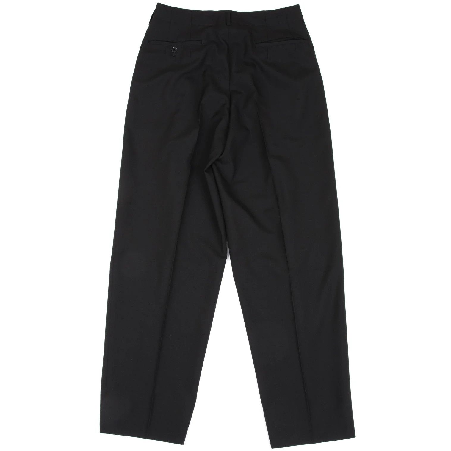 Yohji Yamamoto Yohji Yamamoto Wool Two-Tuck Pants Black 4 Size US 34 / EU 50 - 7 Thumbnail