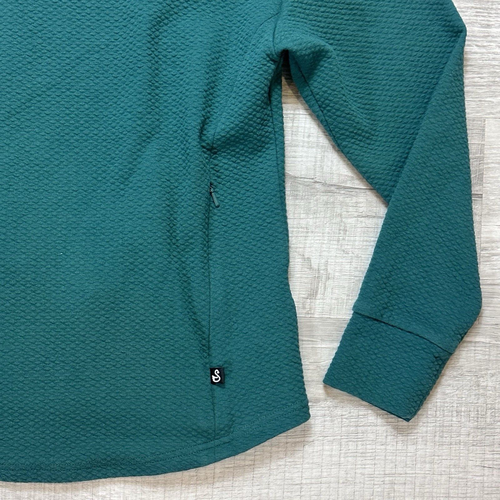 Other Women's Swannies Golf Paige Mock Neck Waffle Knit Pullover Size S / US 4 / IT 40 - 3 Thumbnail