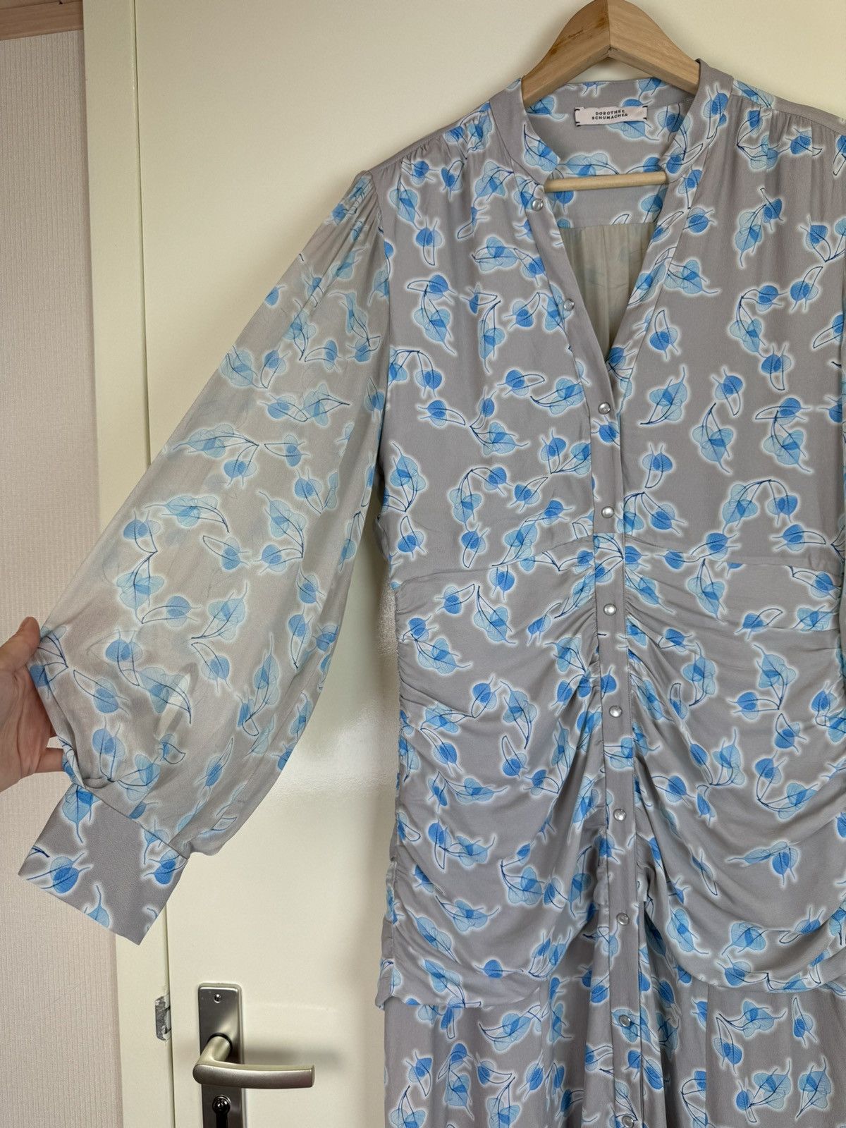 DOROTHEE SCHUMACHER Dorothee Schumacher silk leaves floral maxi dress gown L Size L / US 10 / IT 46 - 7 Thumbnail