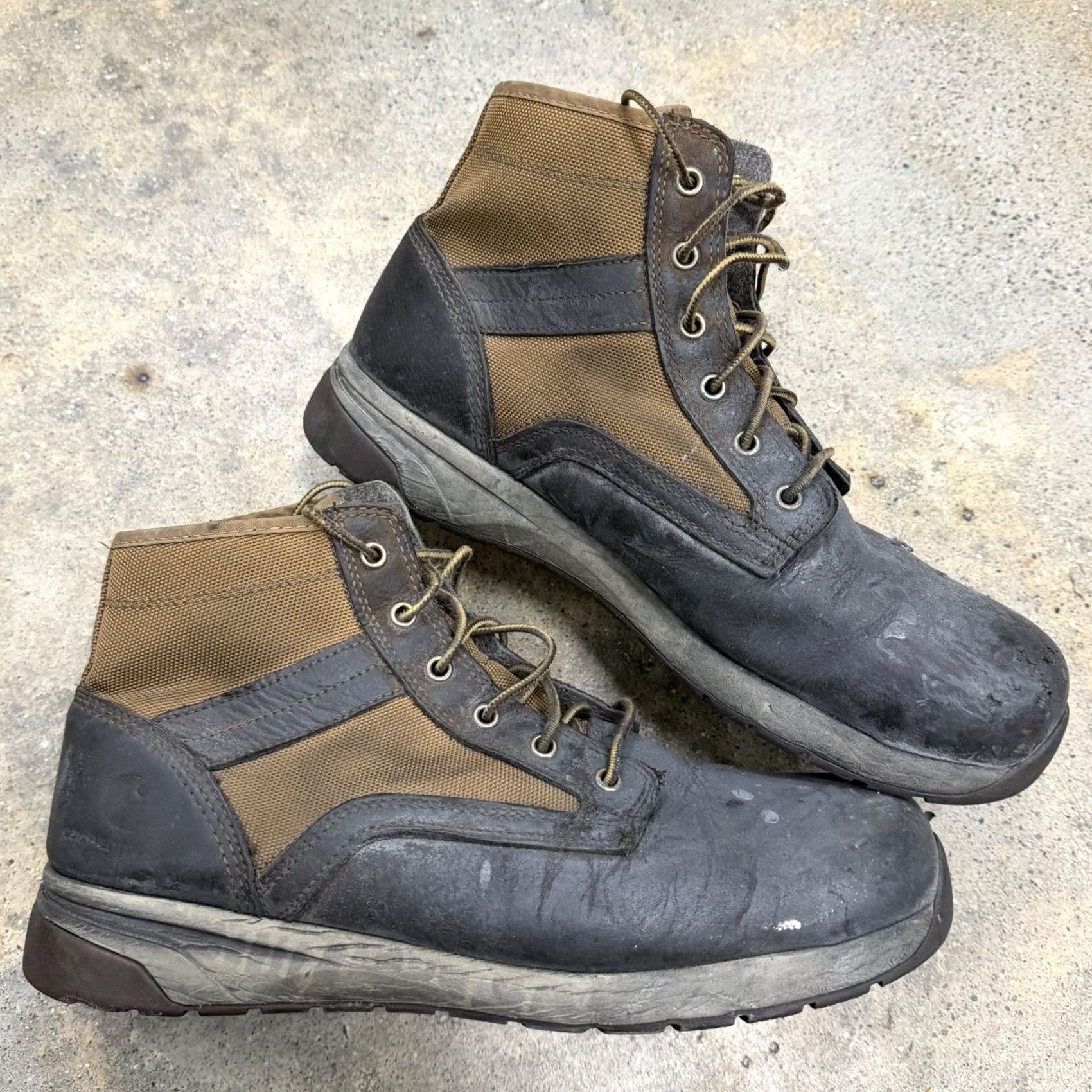 Carhartt Carhartt Mens Force Lightweight Composite Toe Work Size 12 FA5415-M Distressed Boots Brown Leather W Shoe Safety - Mens Size US 11 / EU 44 - 2 Thumbnail