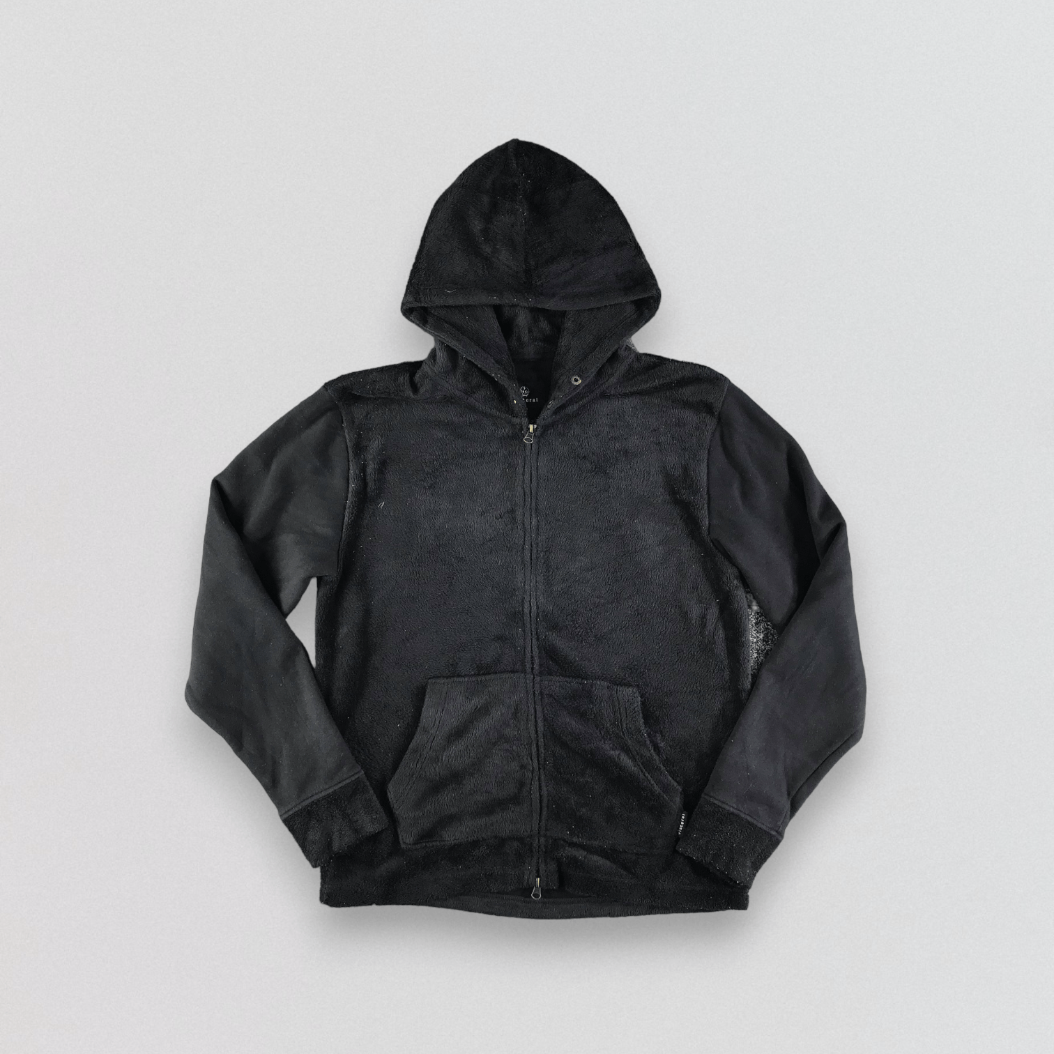 Japanese Brand Visceral Black Hoodie Fleece Sweater F340 Size US M / EU 48-50 / 2 - 1 Thumbnail