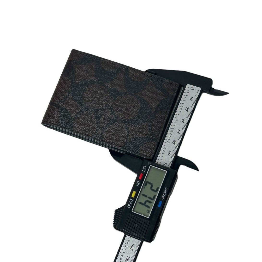 Coach Coach Compact Small Billfold Wallet In Signature Canvas Size ONE SIZE - 6 Thumbnail