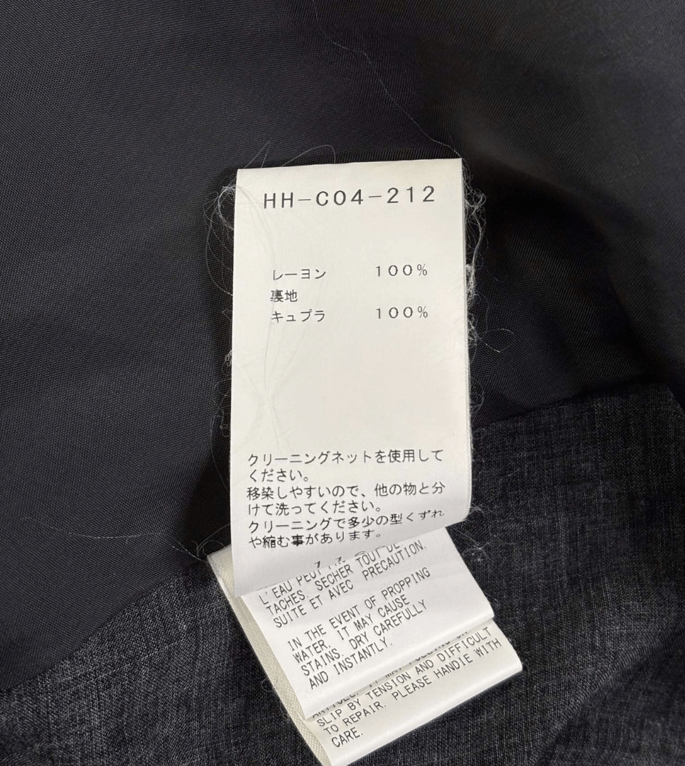 Yohji Yamamoto Yohji Yamamoto Pour Homme - Printed Rayon Cape Coat Size US S / EU 44-46 / 1 - 18 Thumbnail