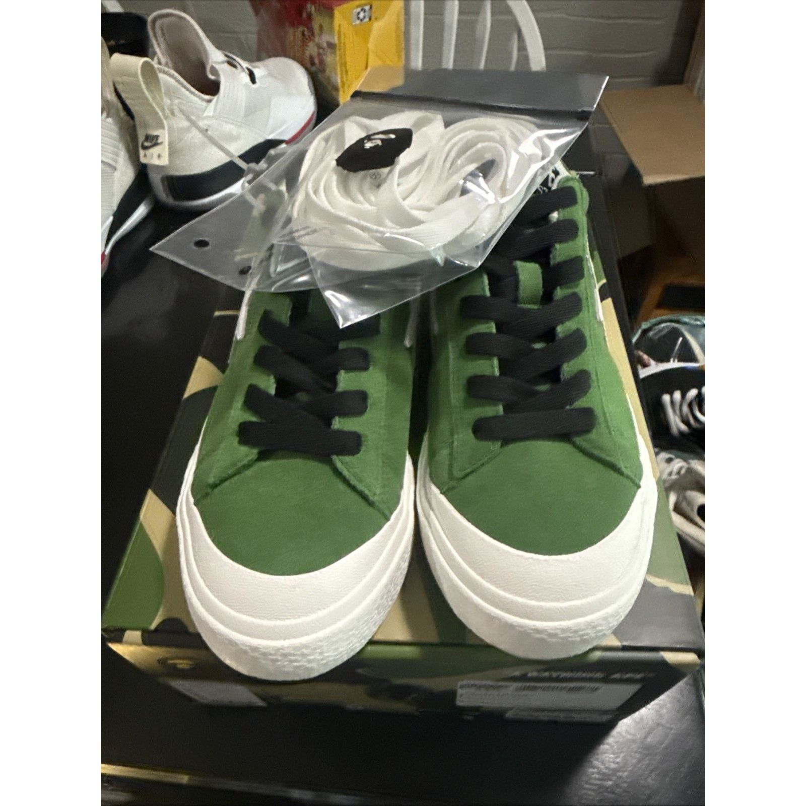 Bape Size 7 - A Bathing Ape Mad Sta #1 M1 Green Size US 7 / EU 40 - 1 Thumbnail