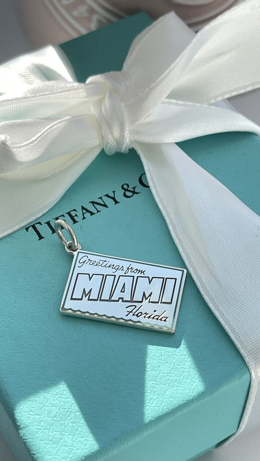 Tiffany & Co. Tiffany Miami Postcard Charm in Sterling Silver NEW with box Size ONE SIZE - 11 Thumbnail