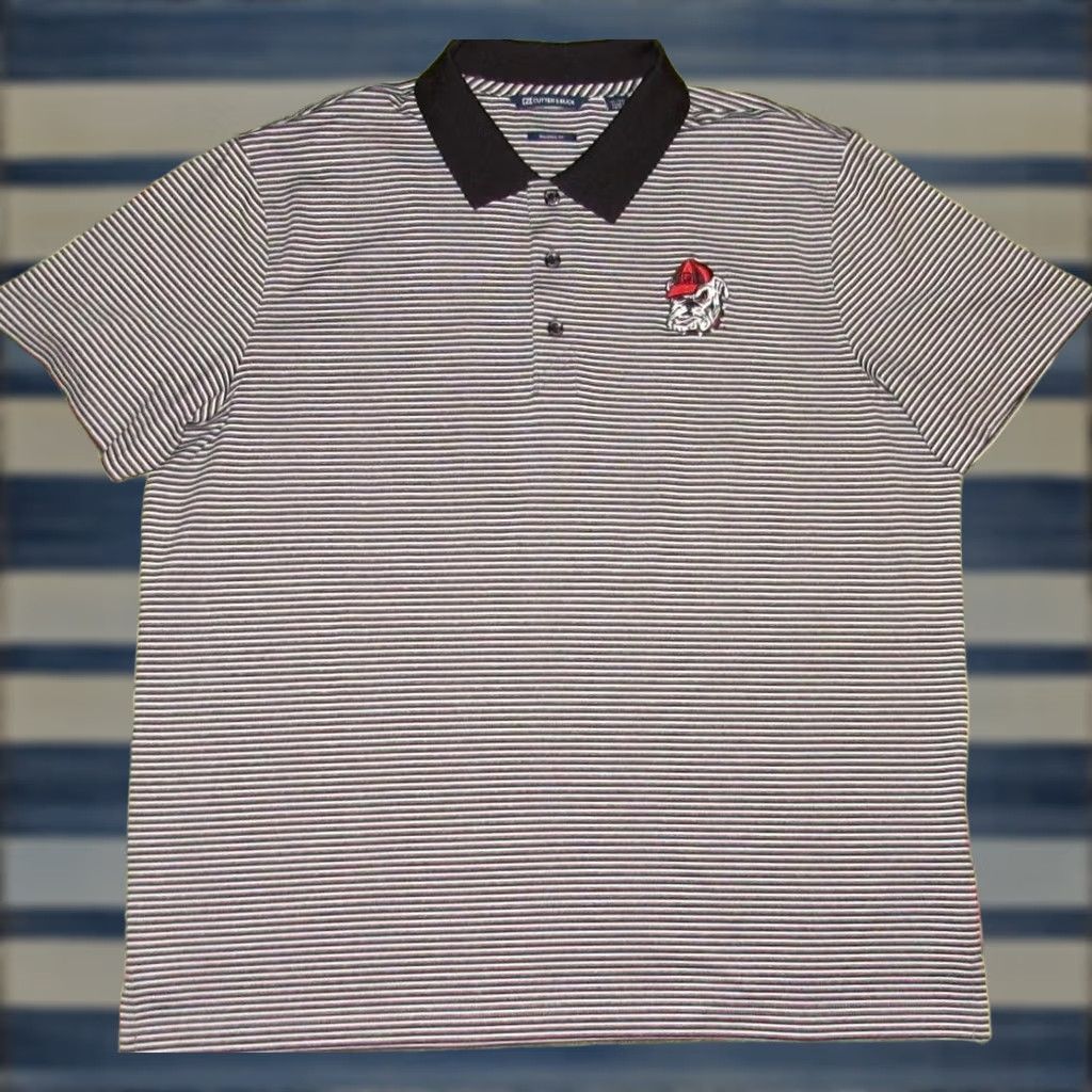 Cutter & Buck Cutter & Buck Georgia Bulldogs Short Sleeve Polo Shirt Tailored XL Mens Black Polo Shirt Size US XL / EU 56 / 4 - 1 Thumbnail