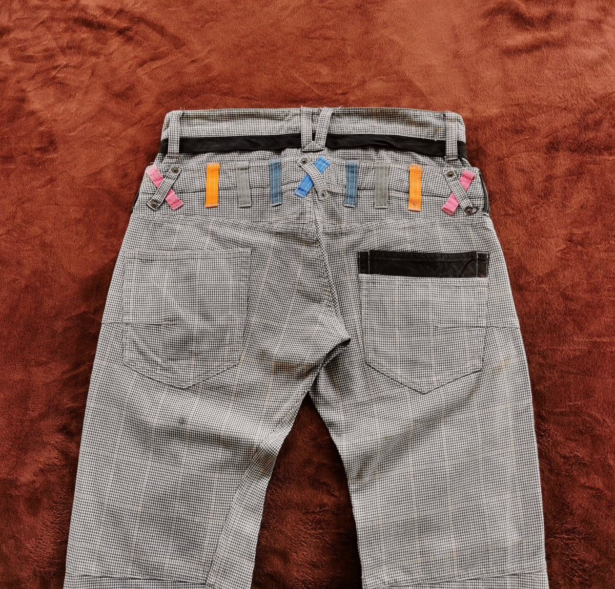 5351 POUR LES HOMMES Double-waist Root Three rainbow checkered pants Size US 32 / EU 48 - 5 Thumbnail