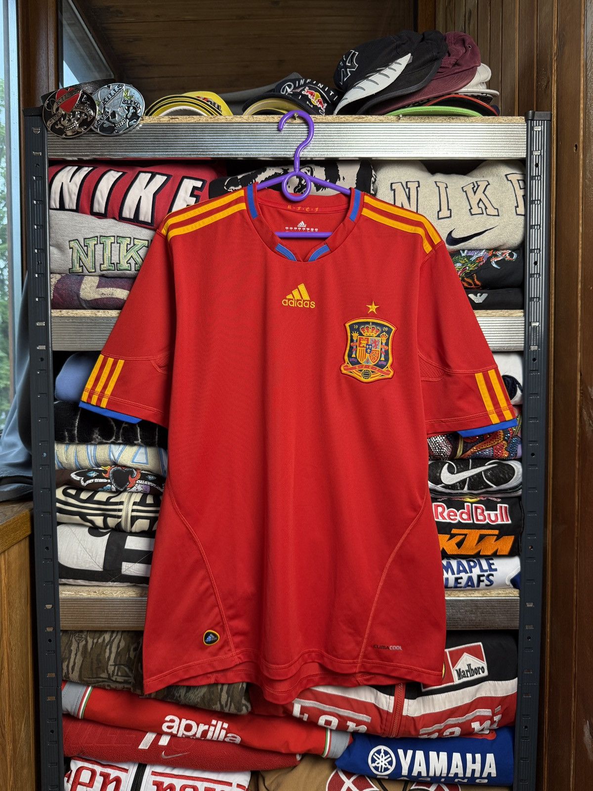 Adidas Adidas Spain 2010 2011 Jersey Soccer Football Size US L / EU 52-54 / 3 - 1 Thumbnail